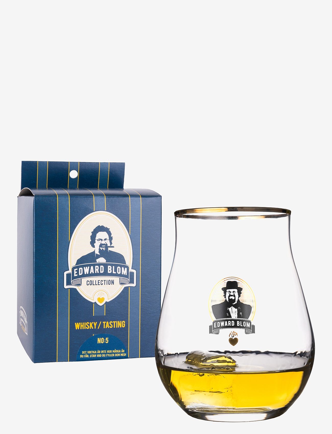 Edward Blom - Whisky / Tasting glass No:5 "Det viktiga är" - köp efter pris - clear - 4