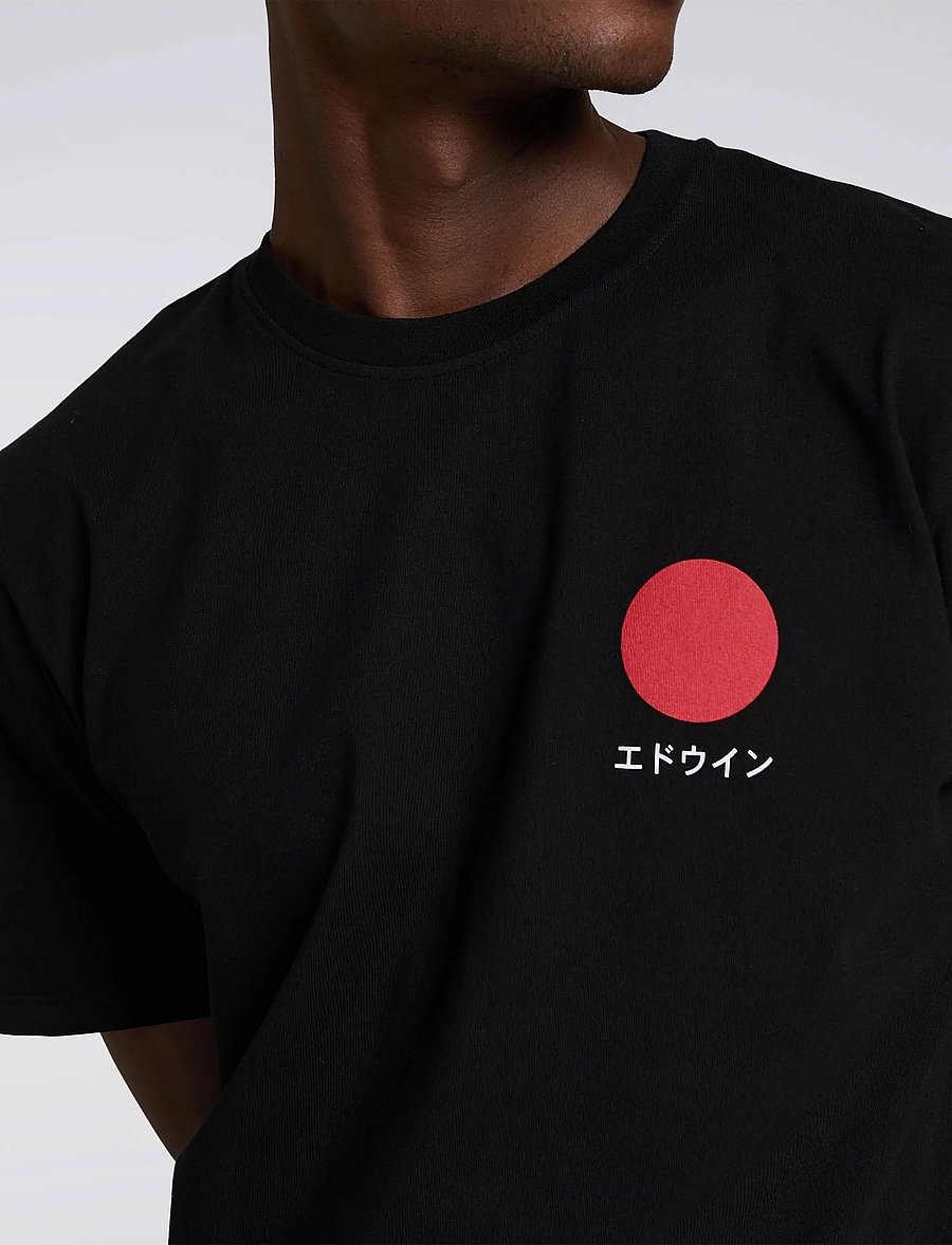 Edwin - Japanese Sun T-Shirt - short-sleeved t-shirts - black - 0