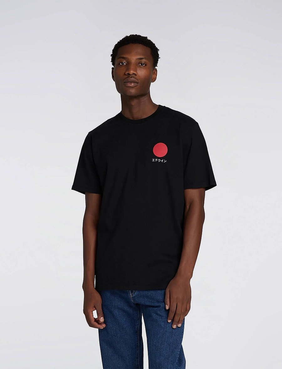 Edwin - Japanese Sun T-Shirt - short-sleeved t-shirts - black - 3