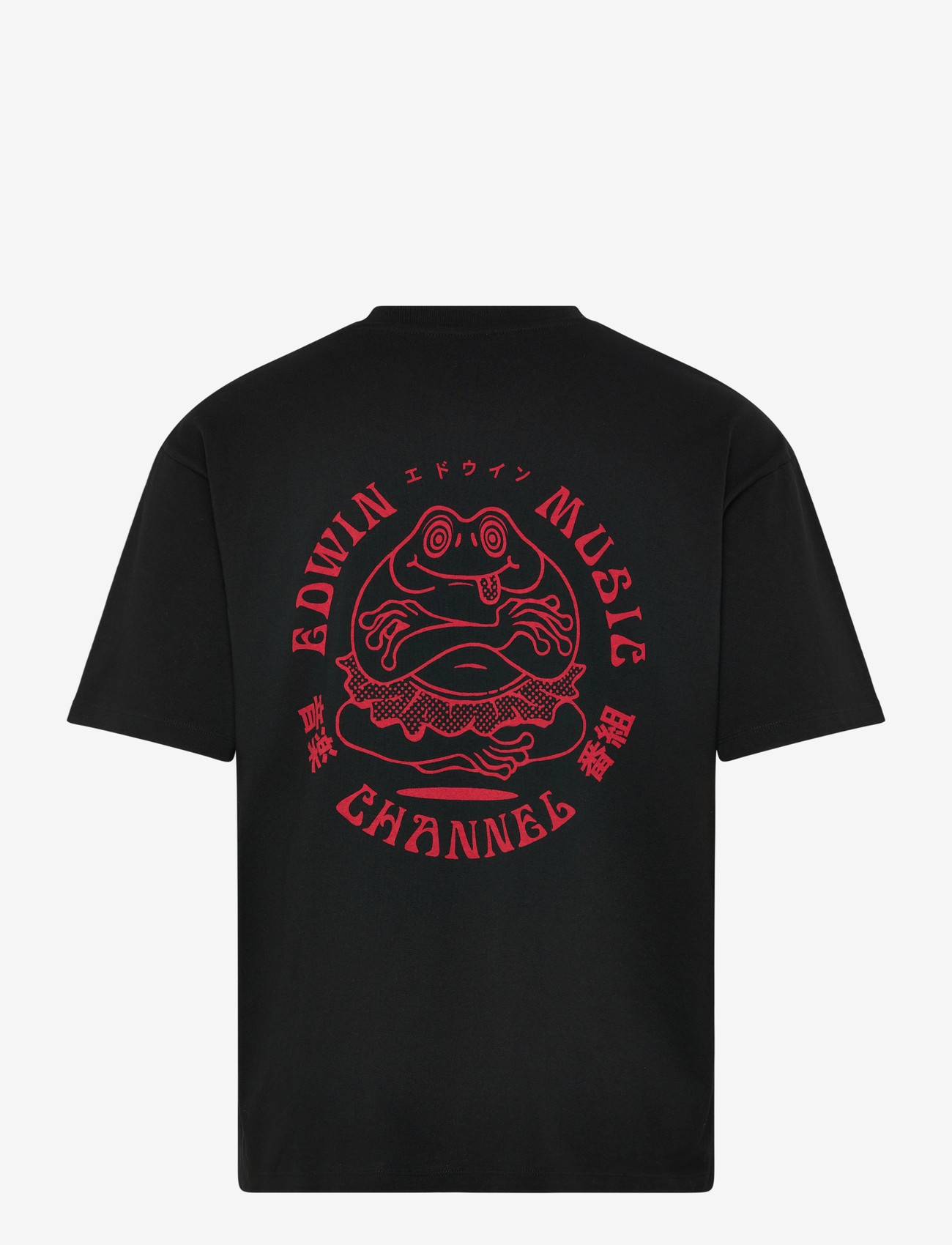 Edwin - Bolton T-Shirt - Grey Marl/White - kortærmede t-shirts - black/red - 2