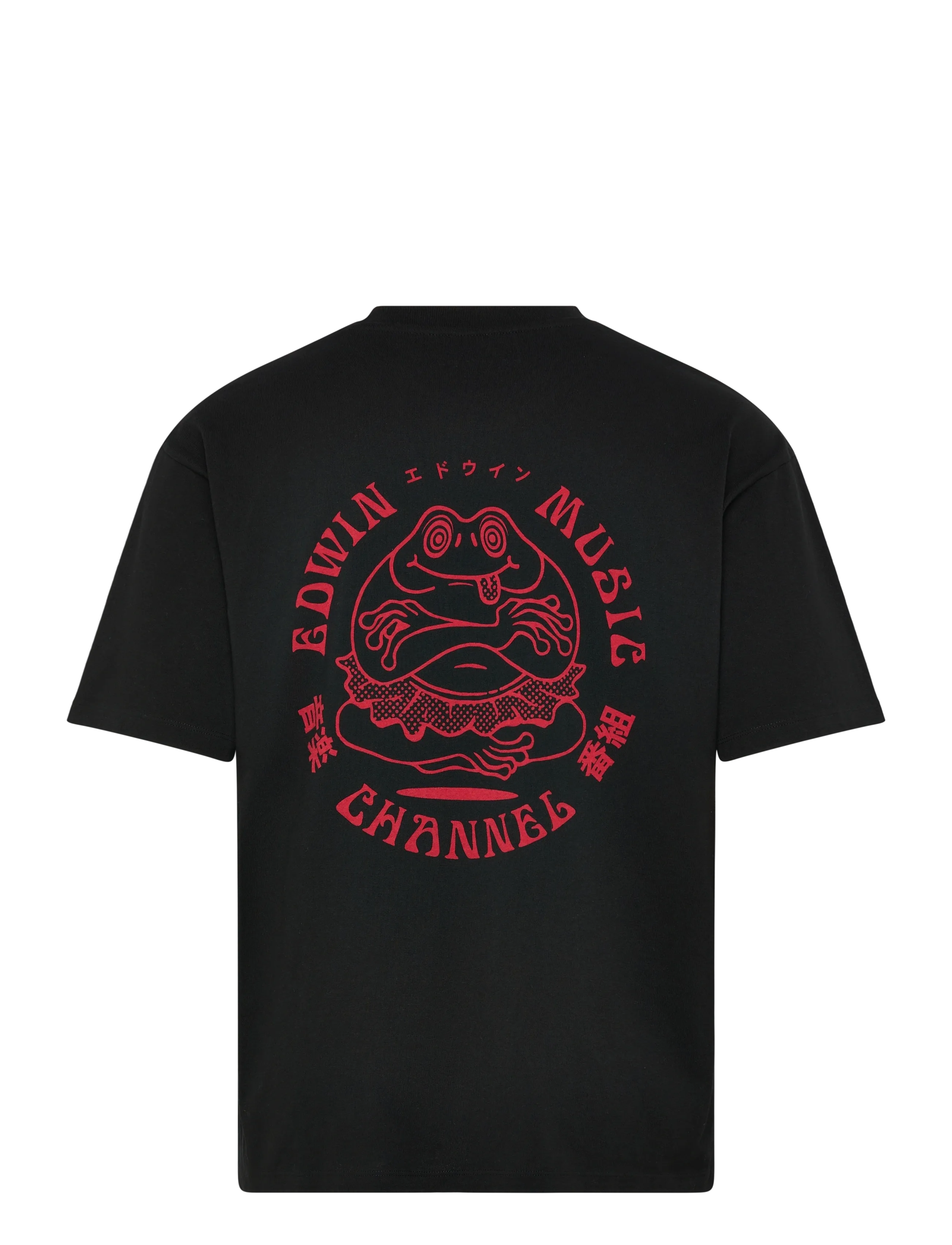 Edwin - Bolton T-Shirt - Grey Marl/White - kortärmade t-shirts - black/red - 2