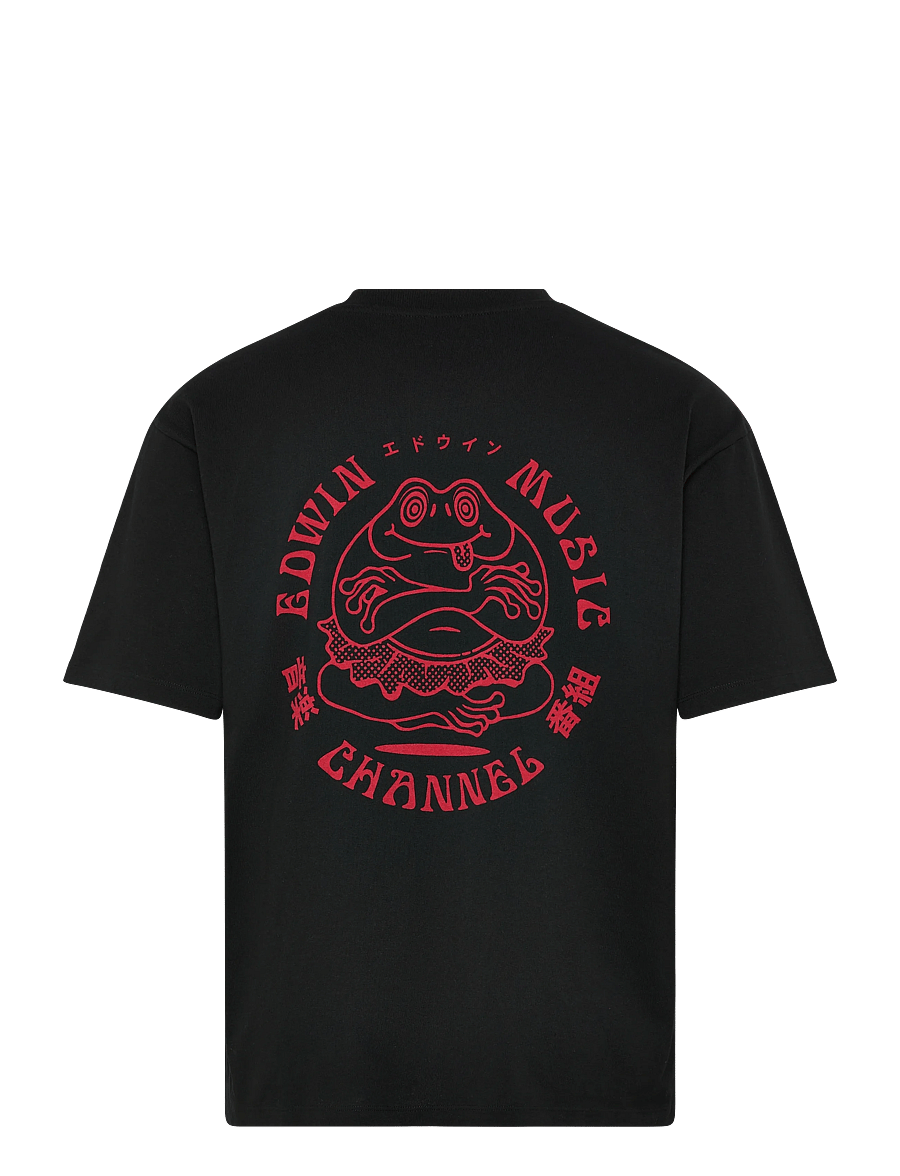 Edwin - Bolton T-Shirt - Grey Marl/White - kurzärmelig - black/red - 2