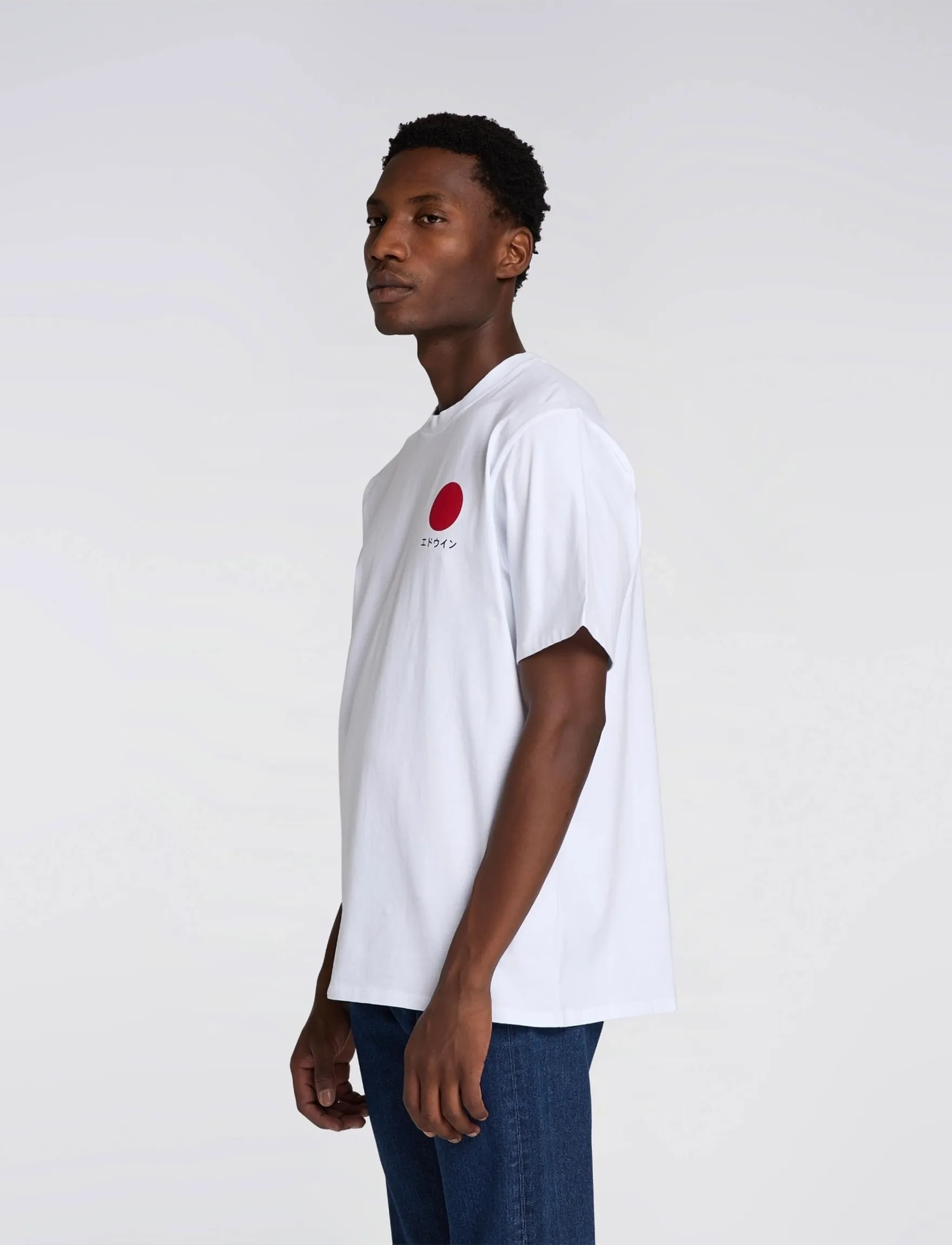 Edwin Japanese Sun T-Shirt - Vis alt - WHITE / white