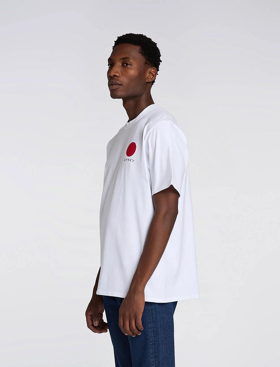 Edwin - Japanese Sun T-Shirt - lühikeste varrukatega t-särgid - white - 0