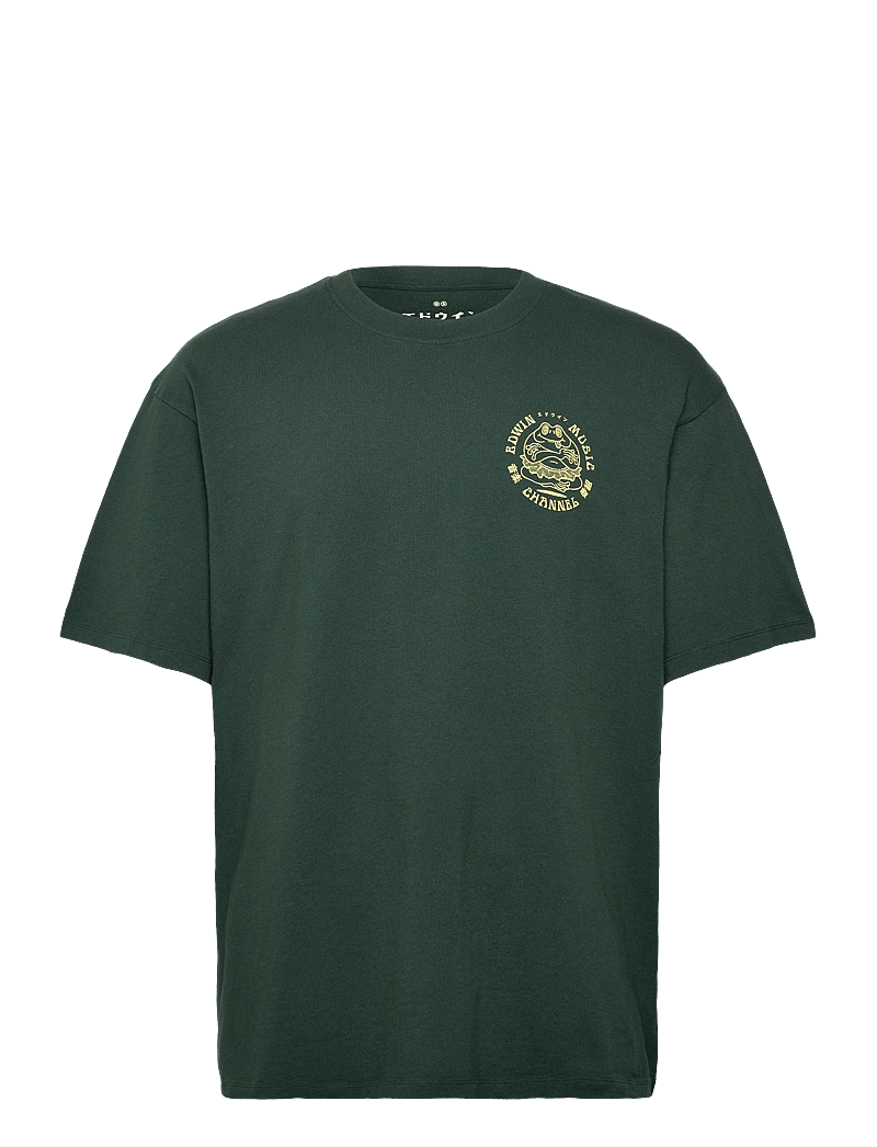 Edwin - EDWIN MUSIC CHANNEL T-SHIRT - kortärmade t-shirts - green gables - 0