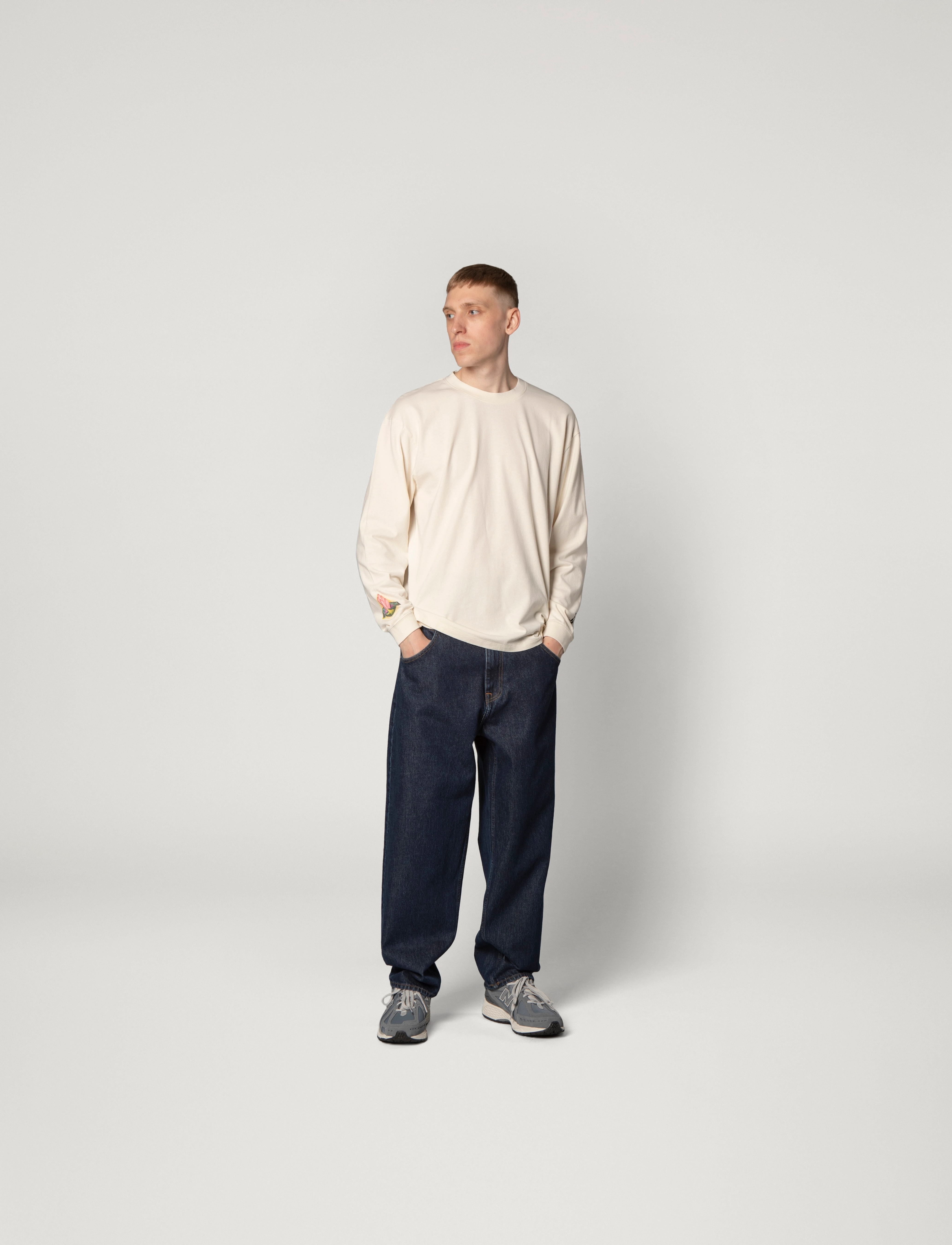 Edwin - TYRELL PANT - BLUE - DARK MARBLE WASH - blue - dark marble wash - 2