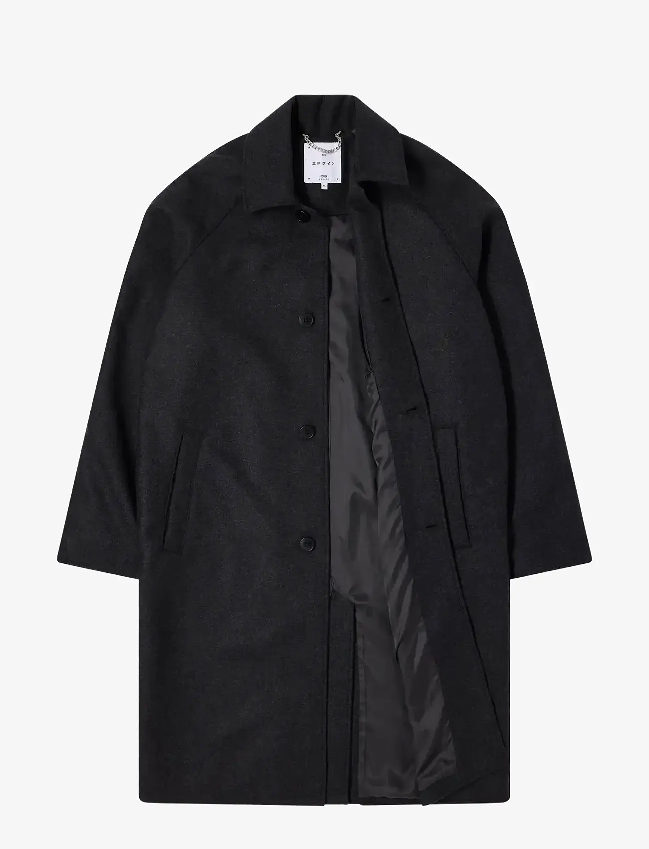 Edwin - MAC WOOL COAT - vestes d'hiver - dark grey marl - 1