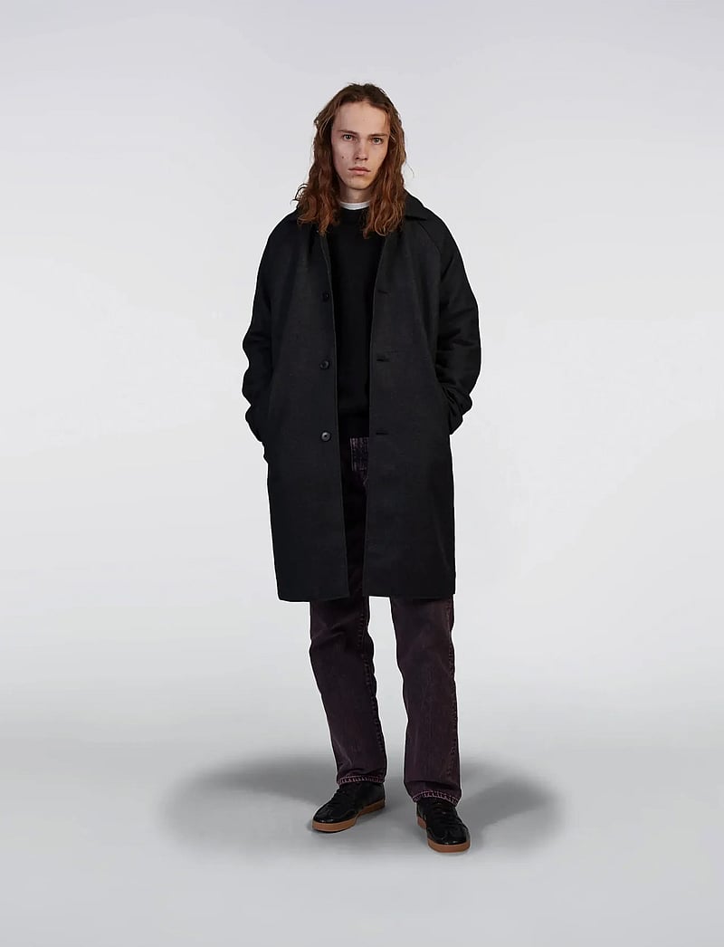 Edwin - MAC WOOL COAT - vestes d'hiver - dark grey marl - 0