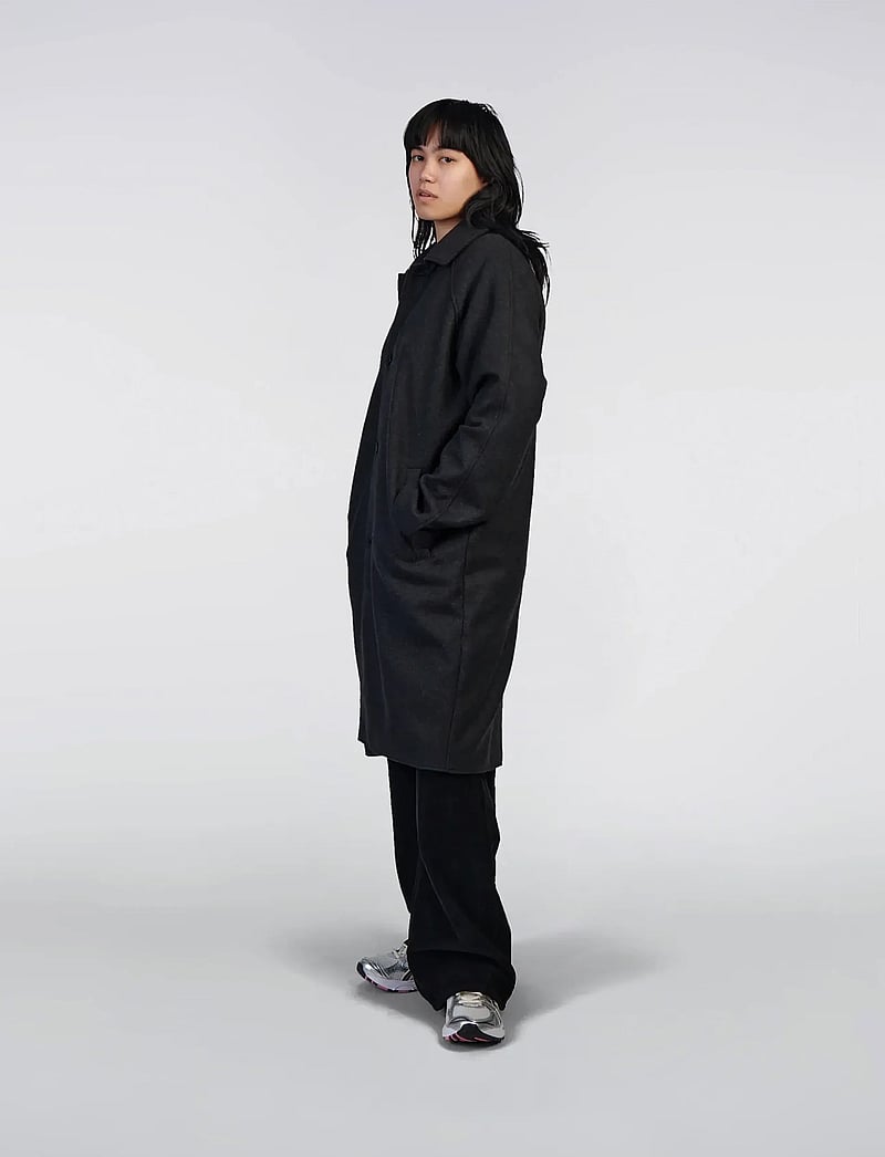 Edwin - MAC WOOL COAT - vestes d'hiver - dark grey marl - 4