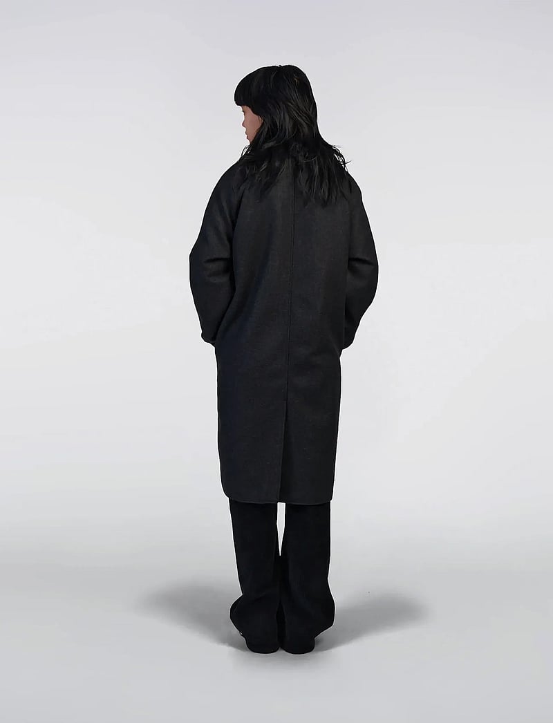 Edwin - MAC WOOL COAT - vestes d'hiver - dark grey marl - 5