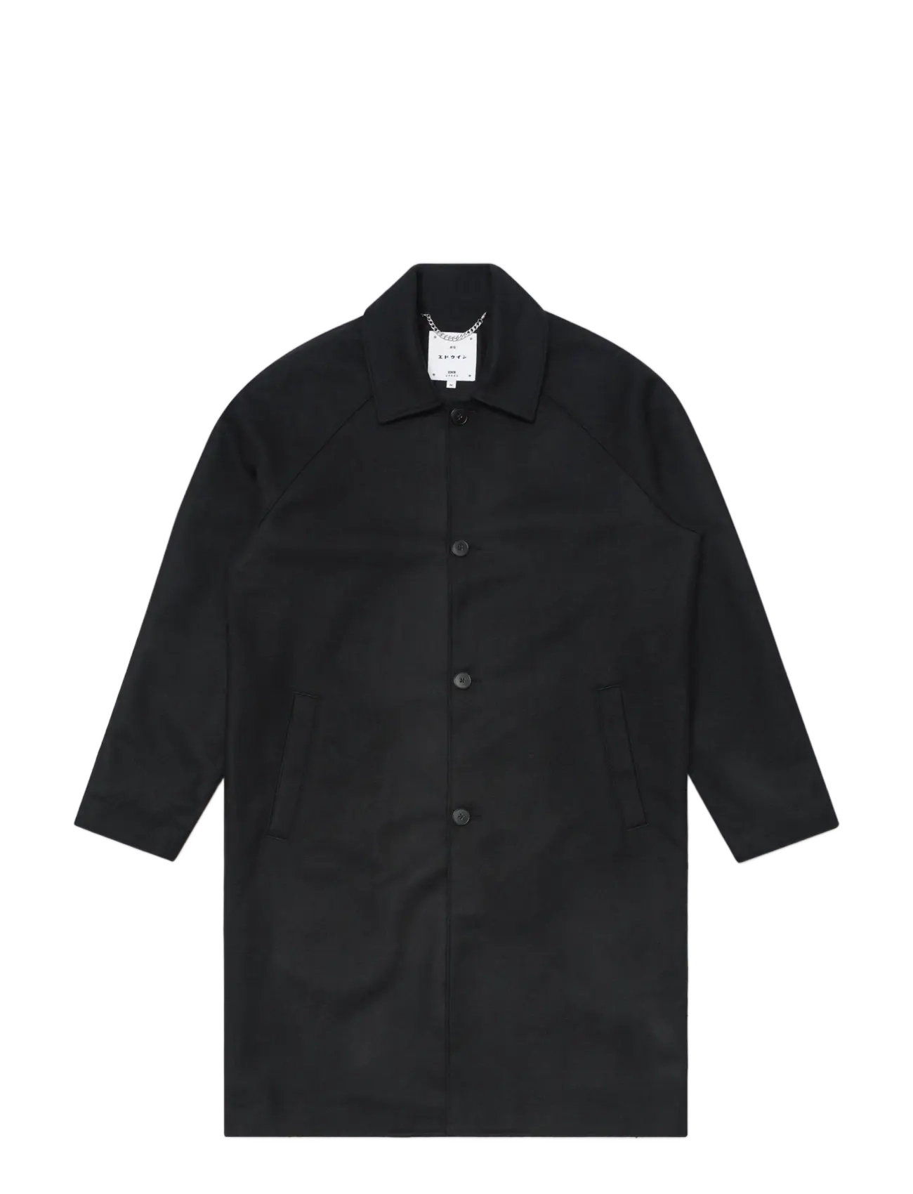 Edwin Mac Wool Coat - Black - Mäntel - BLACK / black