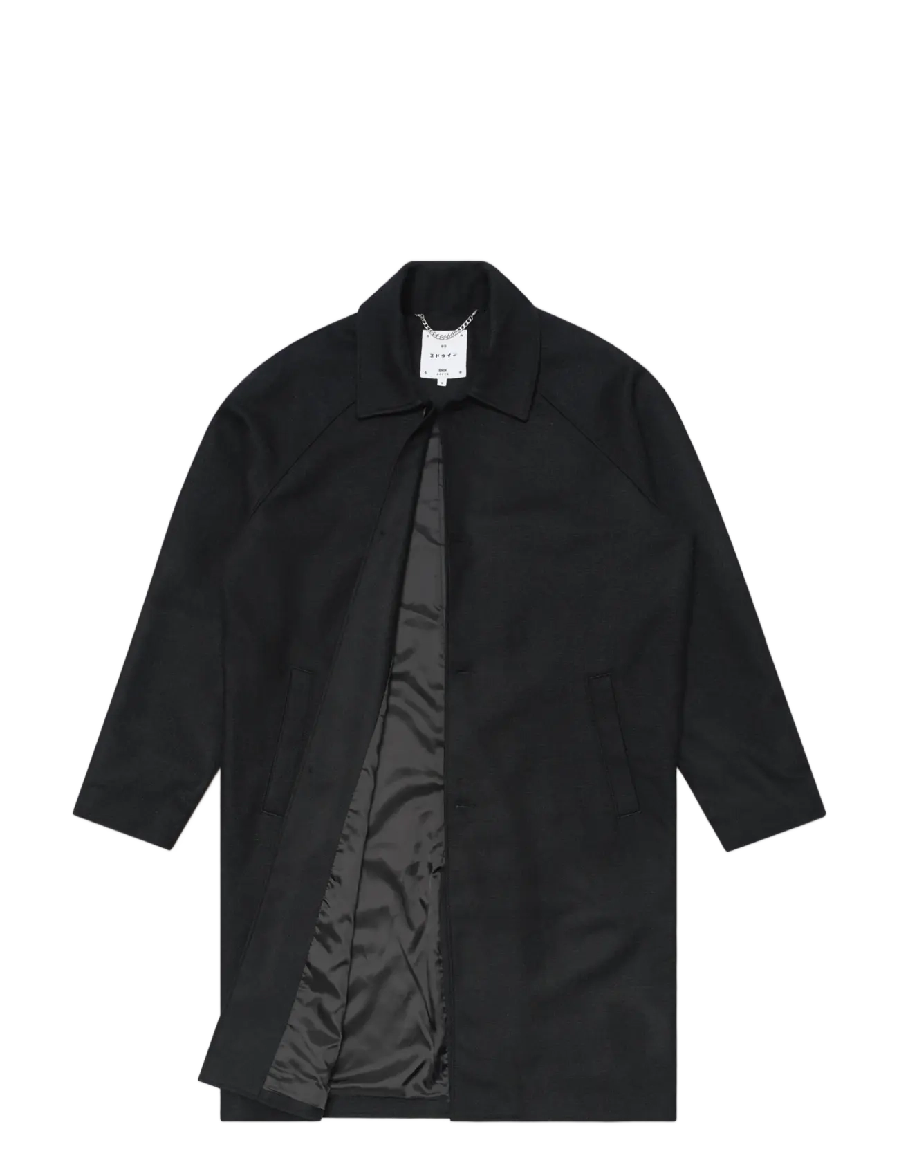 Edwin - Mac Wool Coat - Black - black - 1