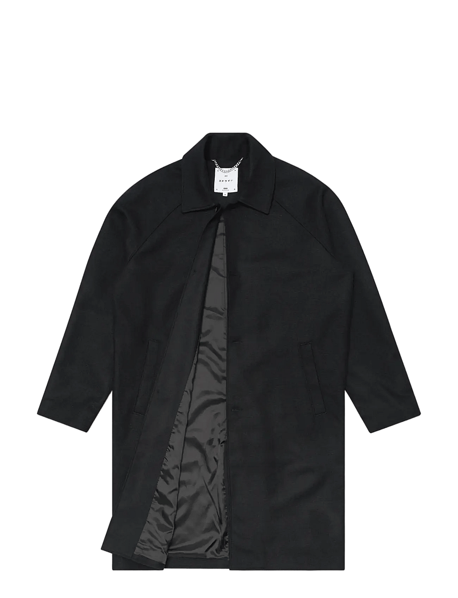 Edwin - Mac Wool Coat - Black - vinterjakker - black - 2