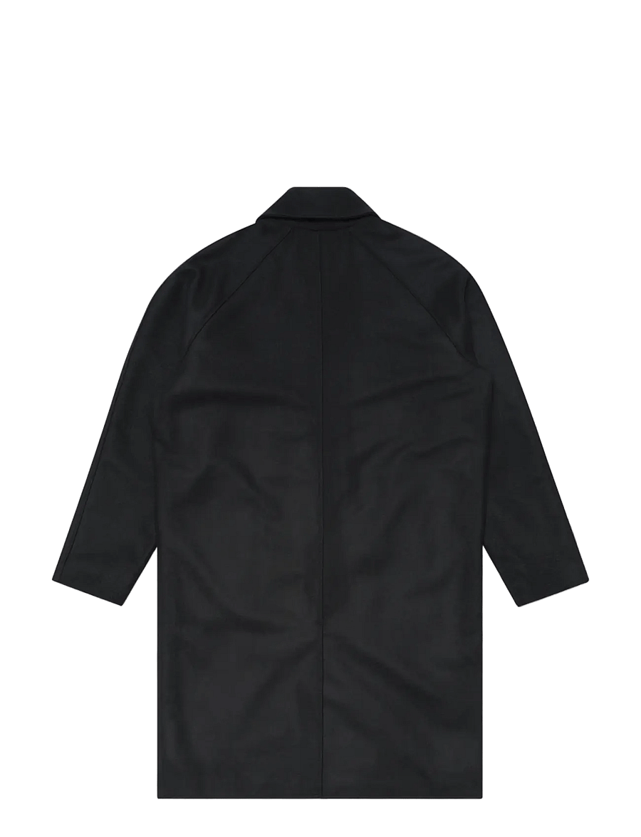 Edwin - Mac Wool Coat - Black - vinterjakker - black - 3