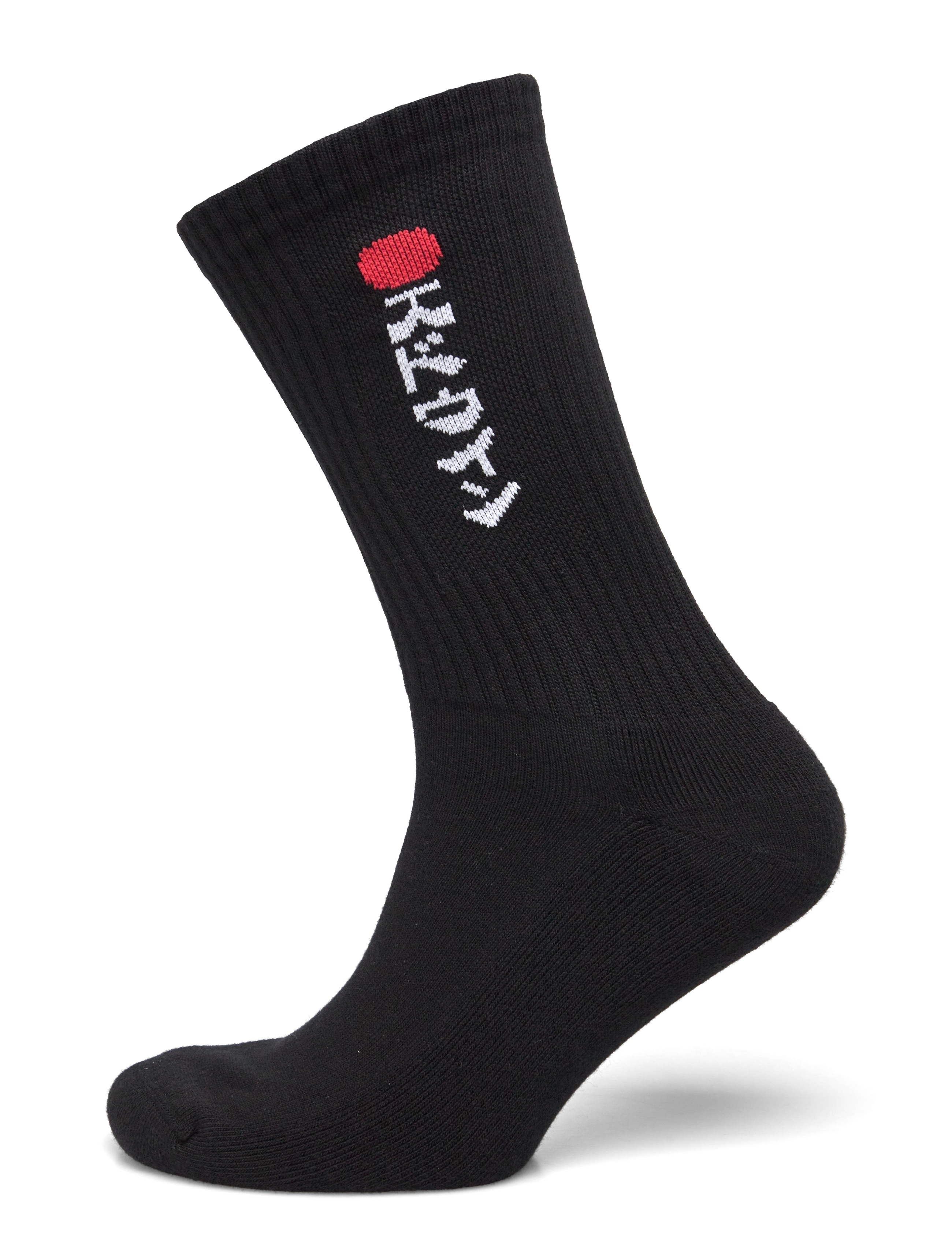 Edwin Kamifuji Socks - White, One Size, Black, Sokker > Almindelige Sokker, Herre