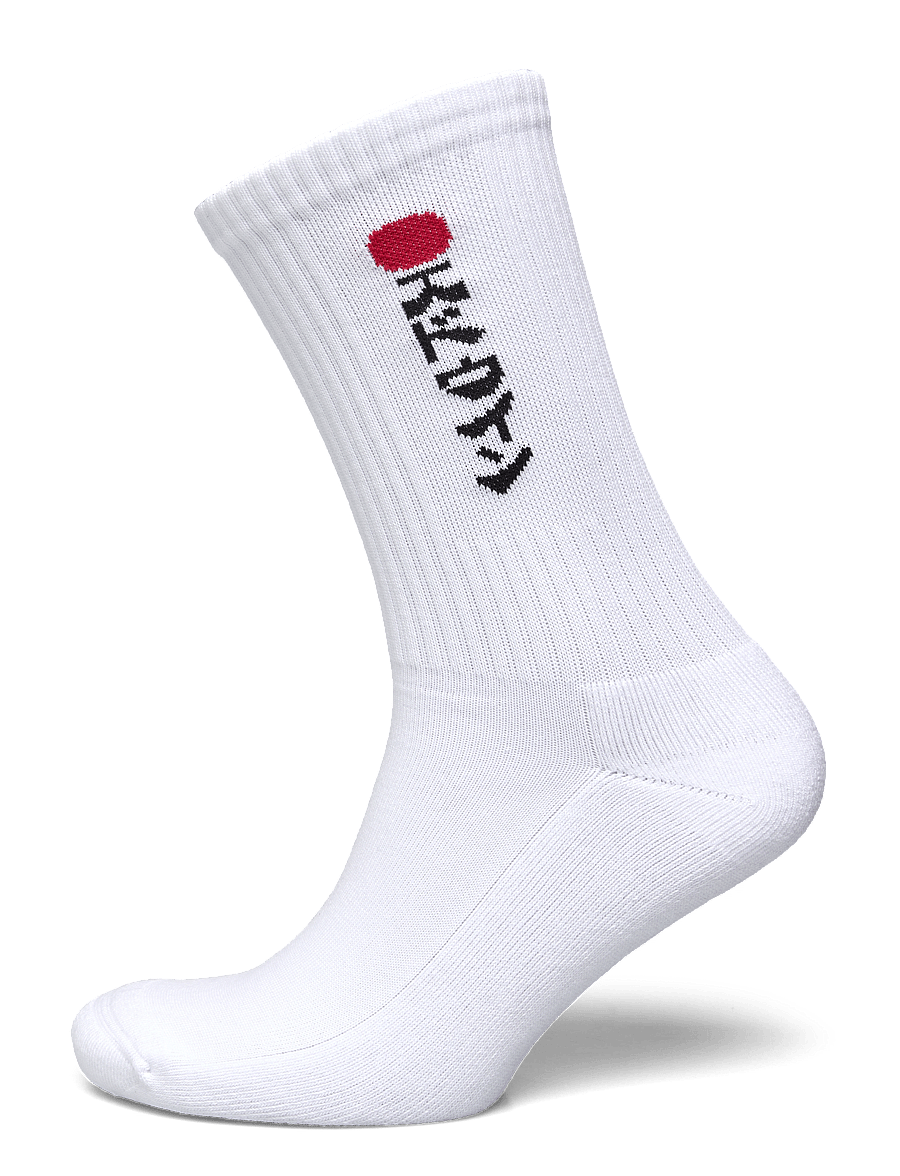 Edwin - Kamifuji Socks - White - vanliga strumpor - white - 0