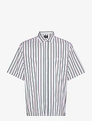 Edwin - TOLEDO SHIRT SS - WHITE / PINK / GREEN - basic shirts - white / pink / green - 0