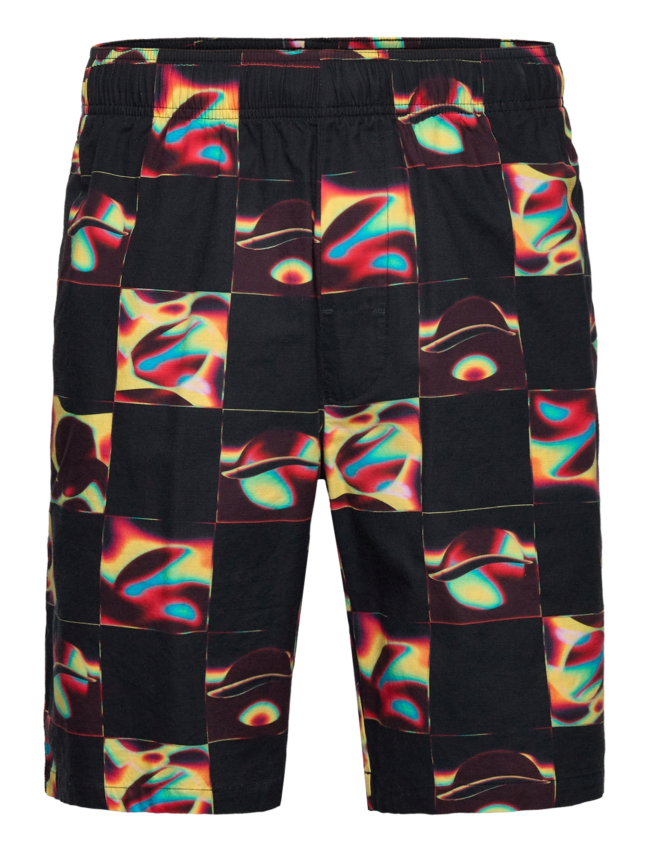 Edwin Saike Check Short - Multicolor, L, Black, Shorts > Afslappet, Herre