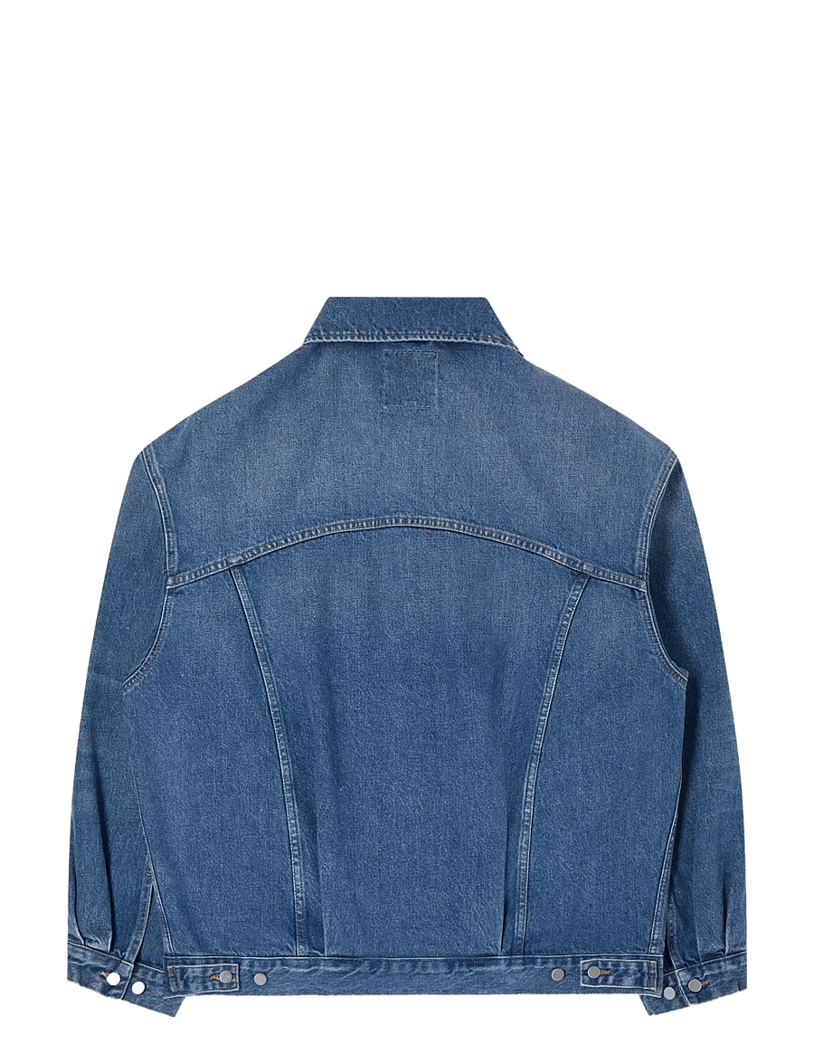 Edwin - Eu-Trucker Jacket - Blue - jeansjacken - blue - 1
