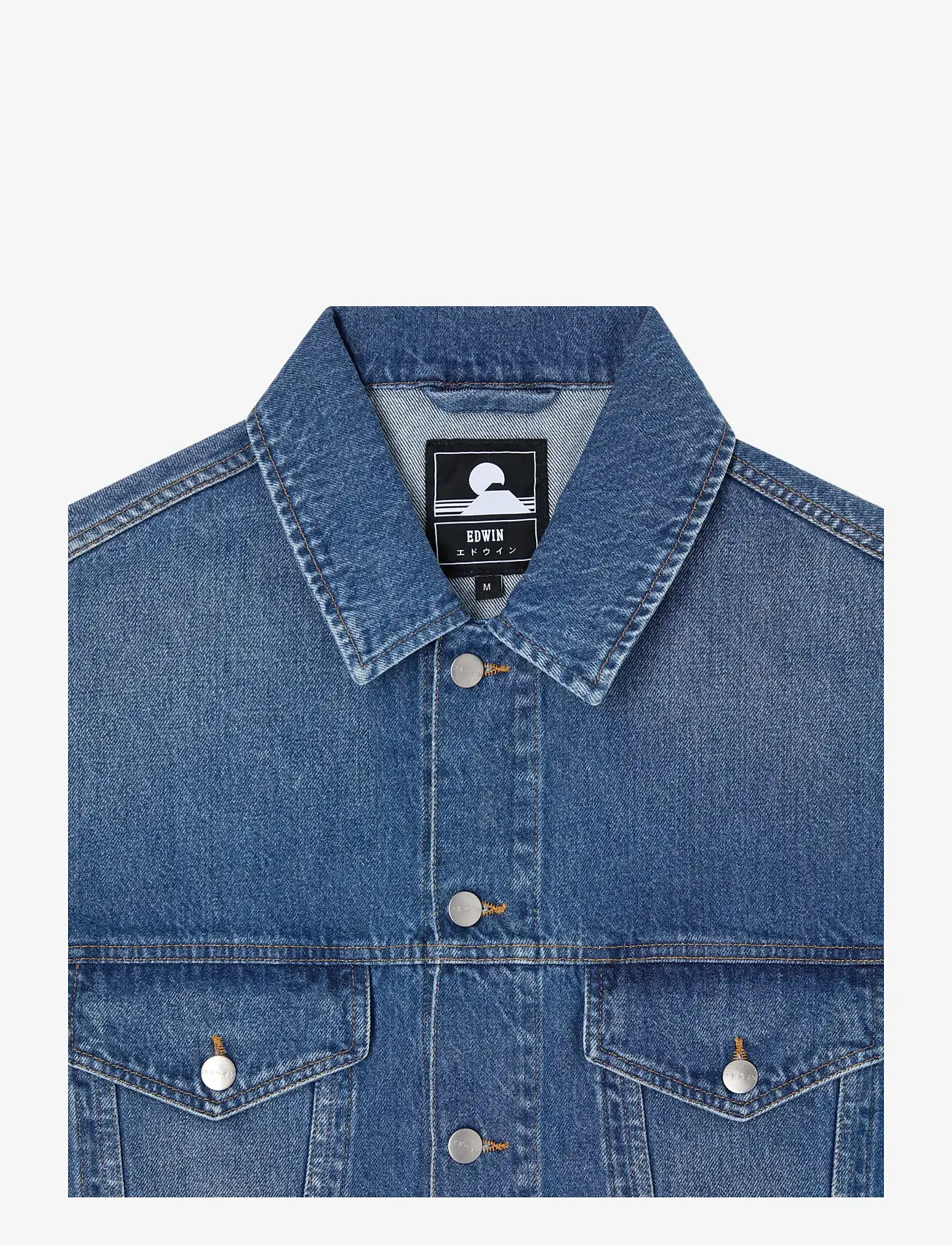 Edwin - Eu-Trucker Jacket - Blue - jeansjacken - blue - 2