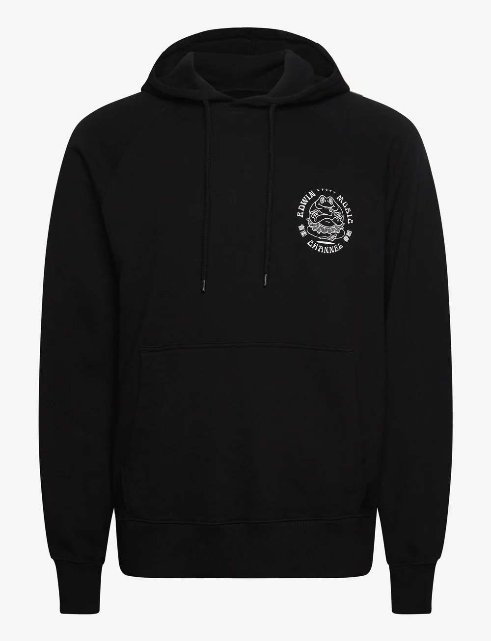 Edwin - EDWIN MUSIC CHANNEL HOODIE SWEAT - BLACK - kapuutsiga dressipluusid - black - 0
