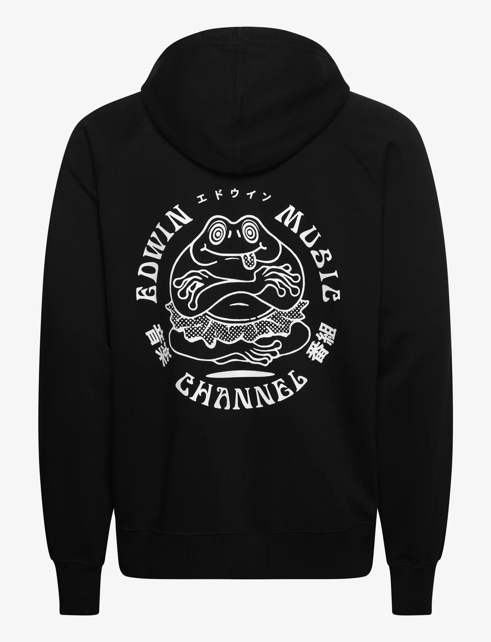 Edwin - EDWIN MUSIC CHANNEL HOODIE SWEAT - BLACK - kapuutsiga dressipluusid - black - 1
