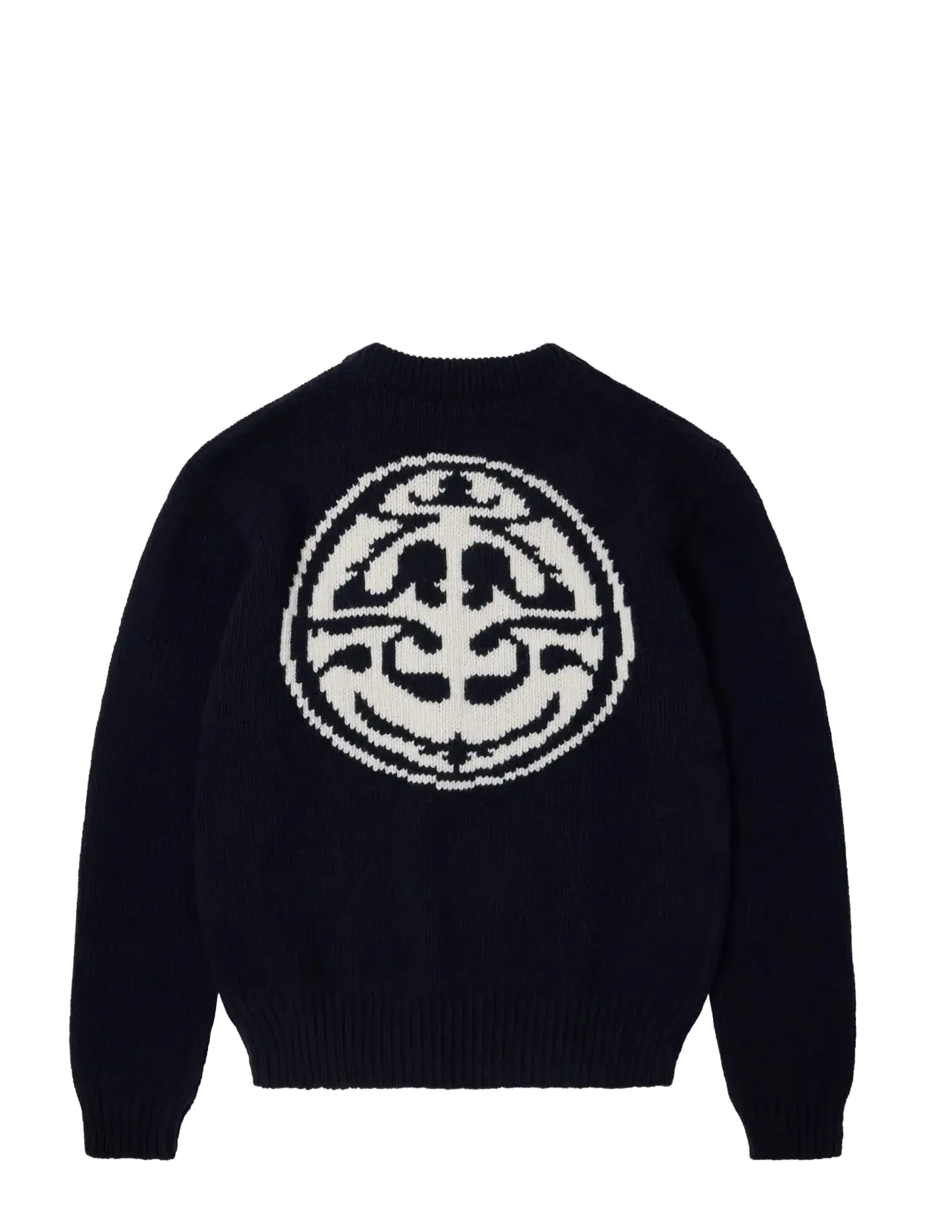 Edwin - ELLIS SWEATER - rundhalsad - navy/off white - 2