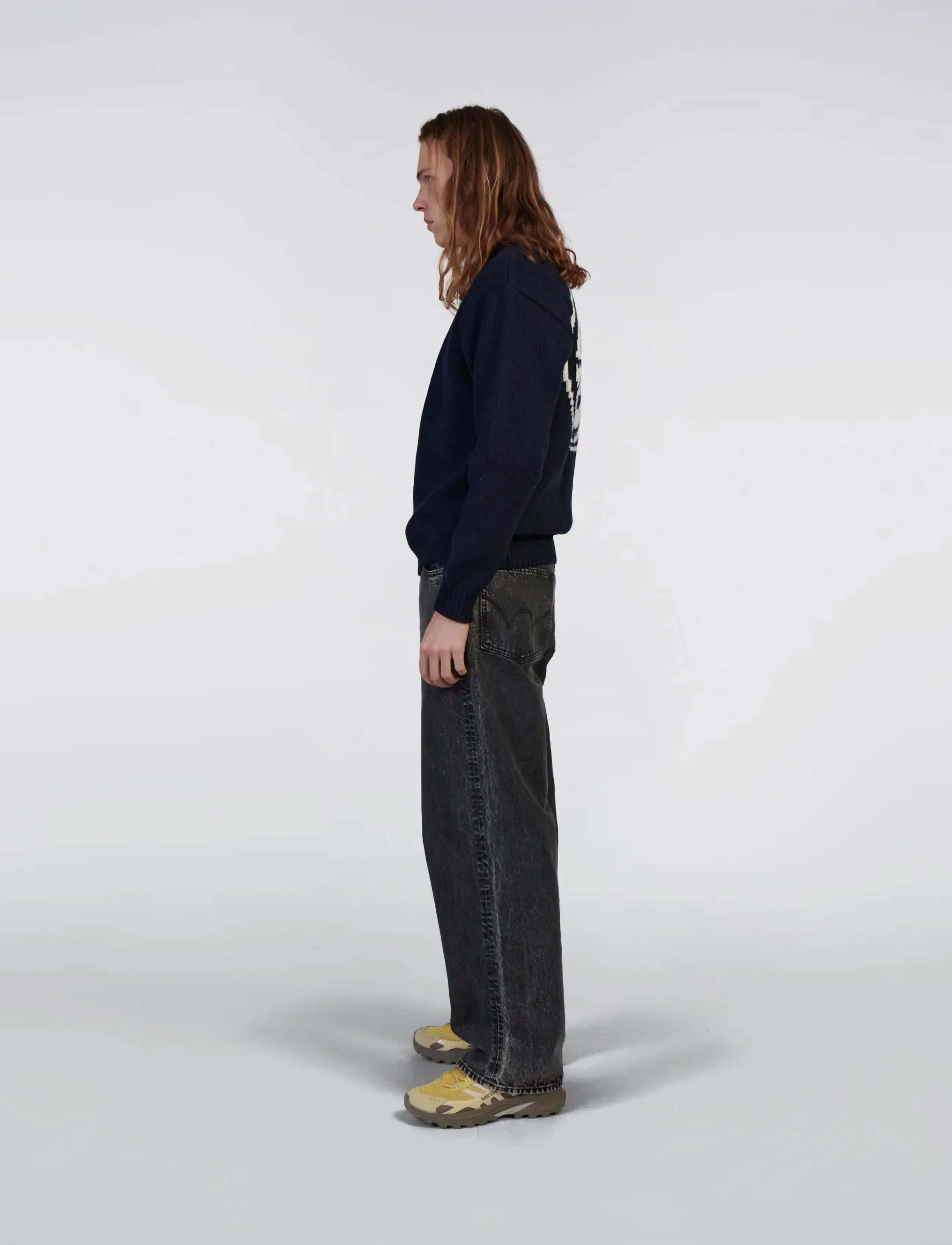 Edwin - ELLIS SWEATER - rundhalsad - navy/off white - 4