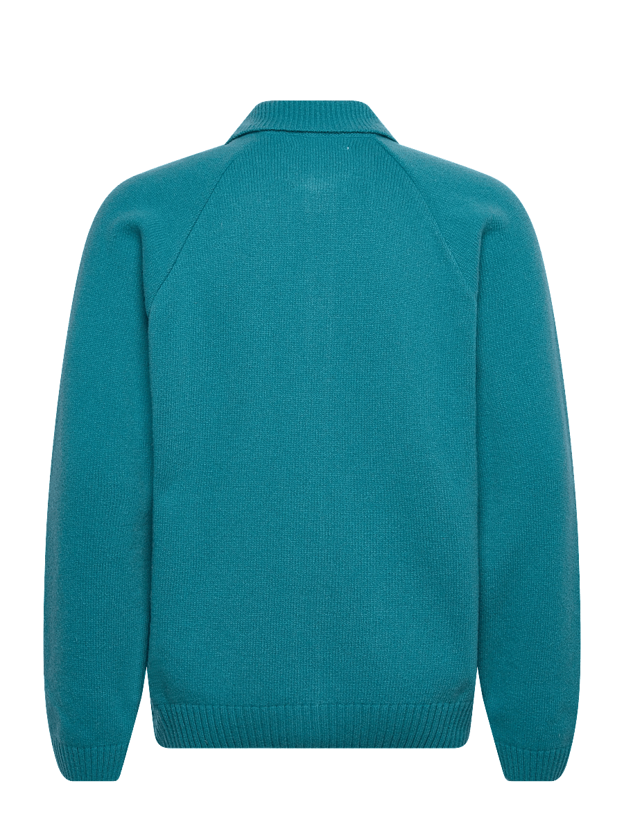 Edwin - MARS POLO CARDIGAN-BALTIC - cardigans - baltic - 2