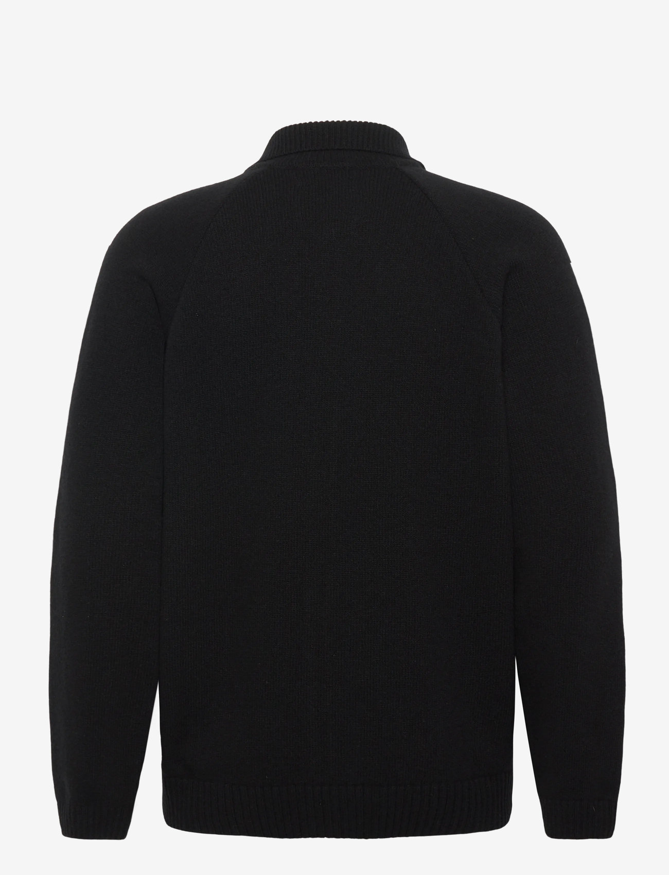 Edwin - MARS POLO CARDIGAN-BLACK - cardigans - black - 2