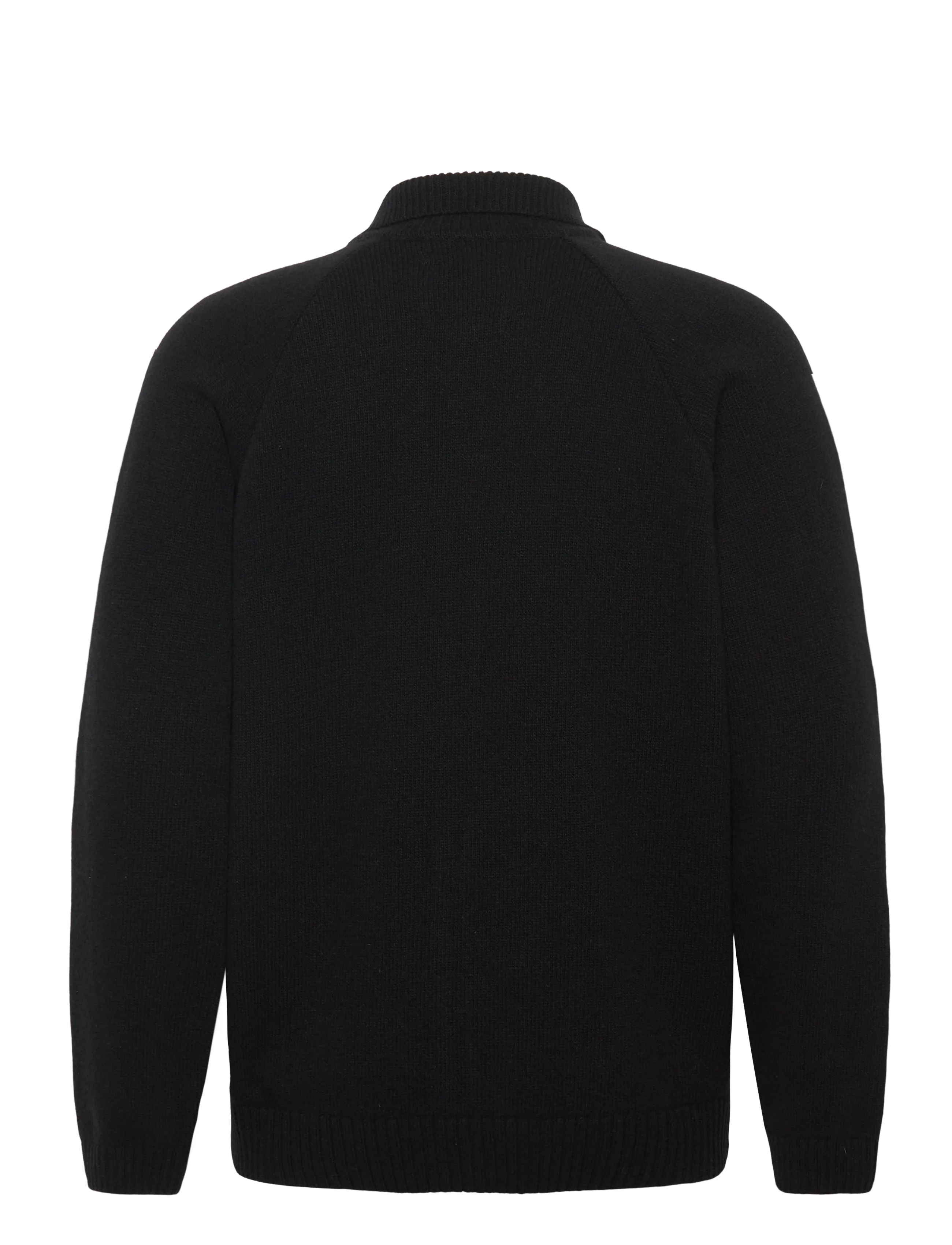 Edwin - MARS POLO CARDIGAN - cardigans - black - 2