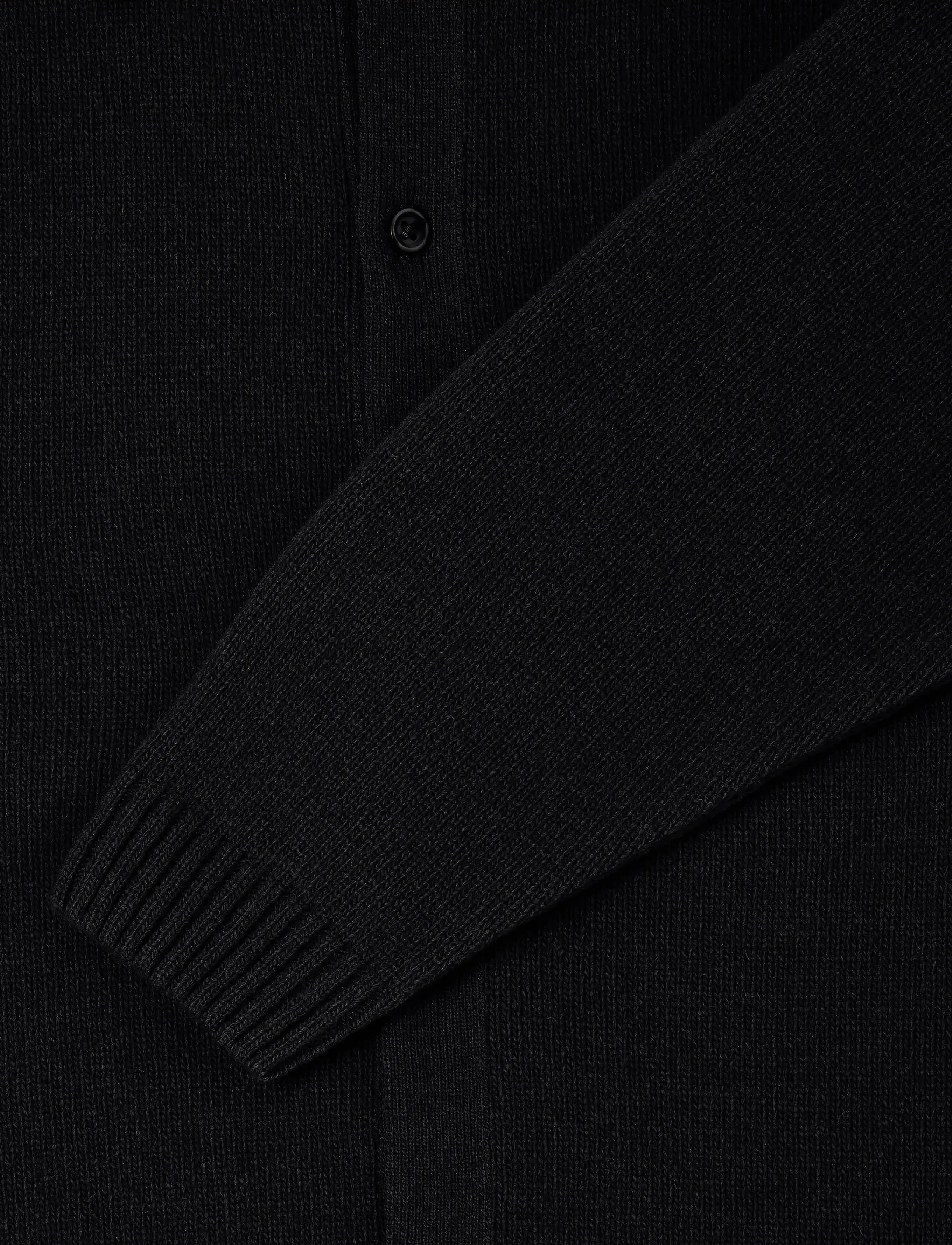Edwin - MARS POLO CARDIGAN - cardigans - black - 5