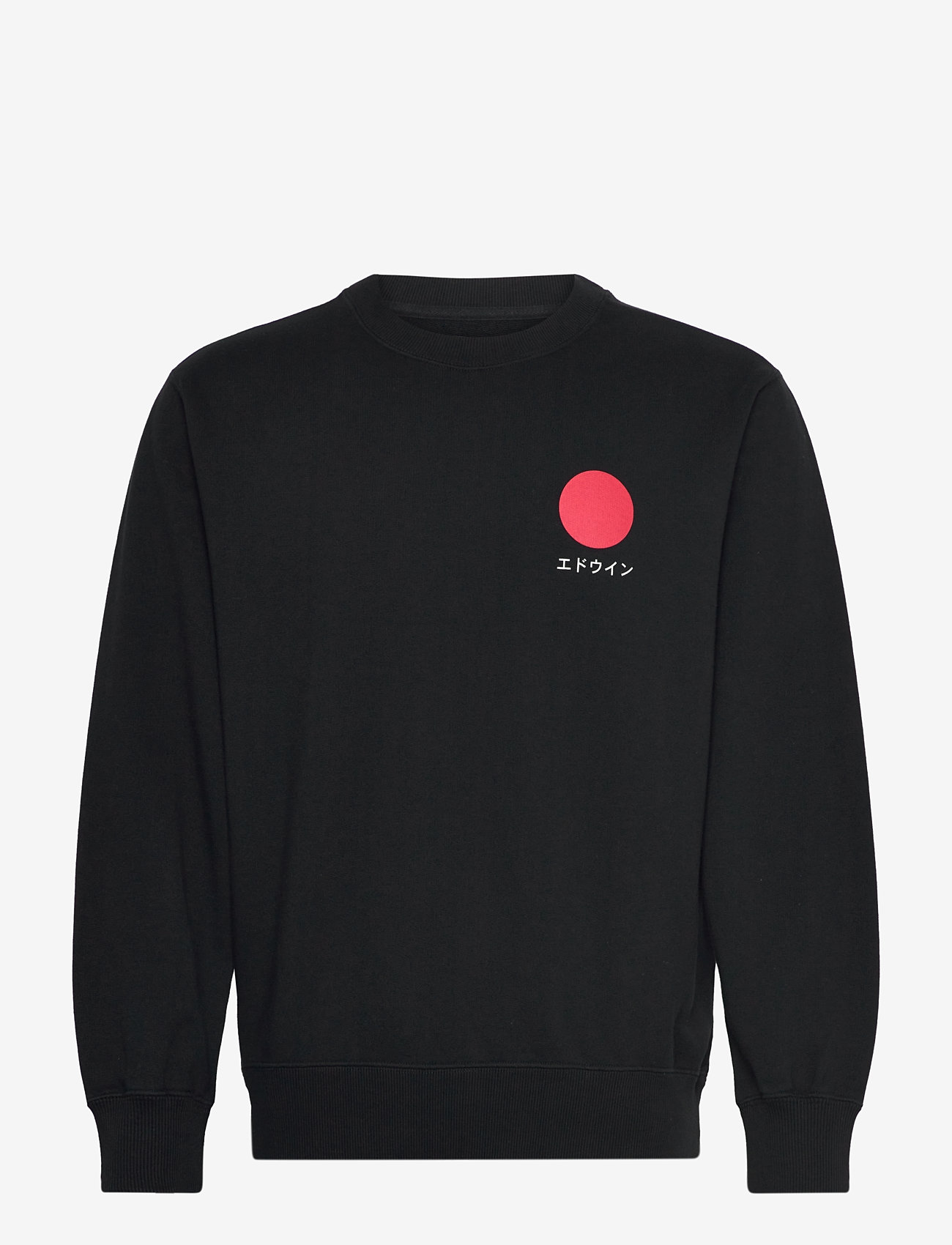 Edwin - Japanese Sun Sweat-Black - verslaðu eftir stíl - black - 0