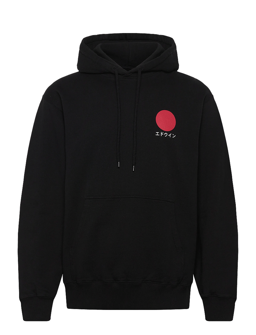 Edwin - Japanese Sun Hoodie Sweat-Black - hettupeysur - black - 1