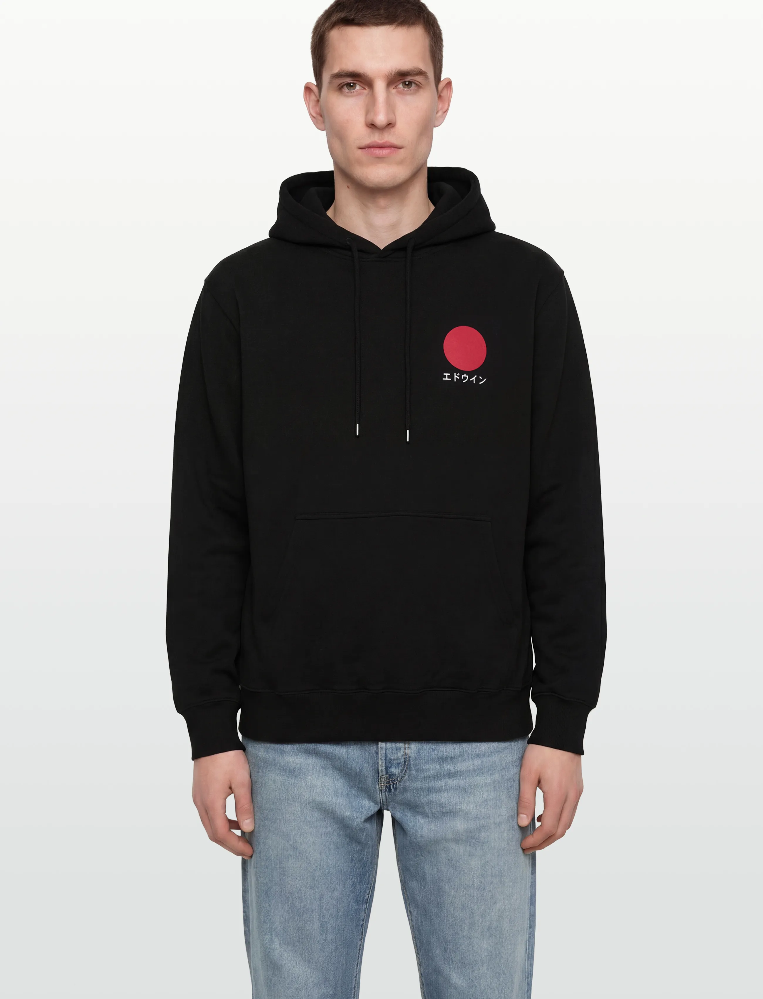 Edwin - Japanese Sun Hoodie Sweat-Black - kapuzenpullover - black - 3