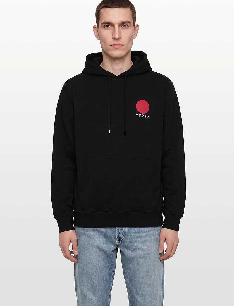 Edwin - Japanese Sun Hoodie Sweat-Black - kapuzenpullover - black - 3
