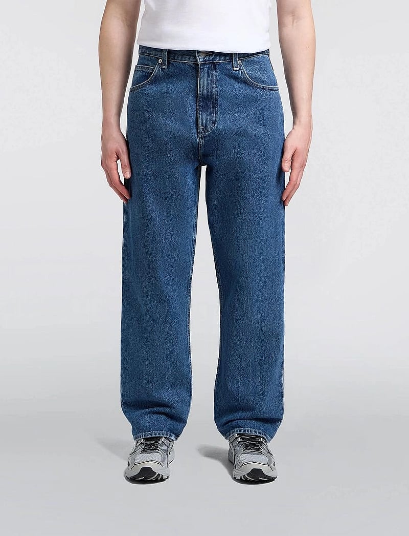 Edwin - Matrix Pant - Blue - Mid Marble Wash - loose jeans - blue - mid marble wash - 0