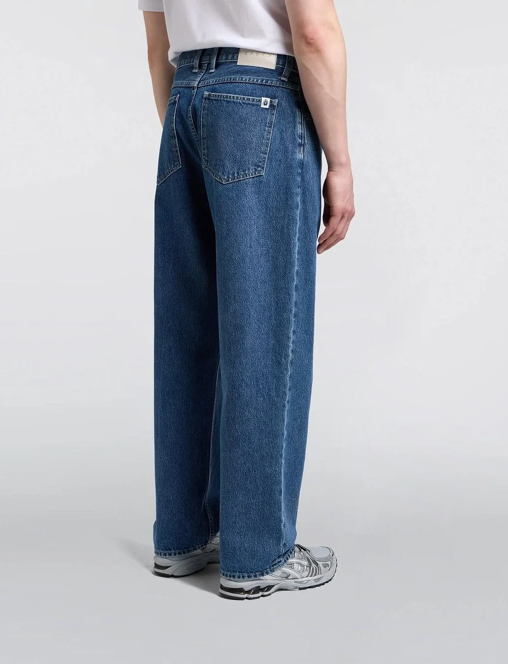 Edwin - Matrix Pant - loose jeans - blue - mid marble wash - 3