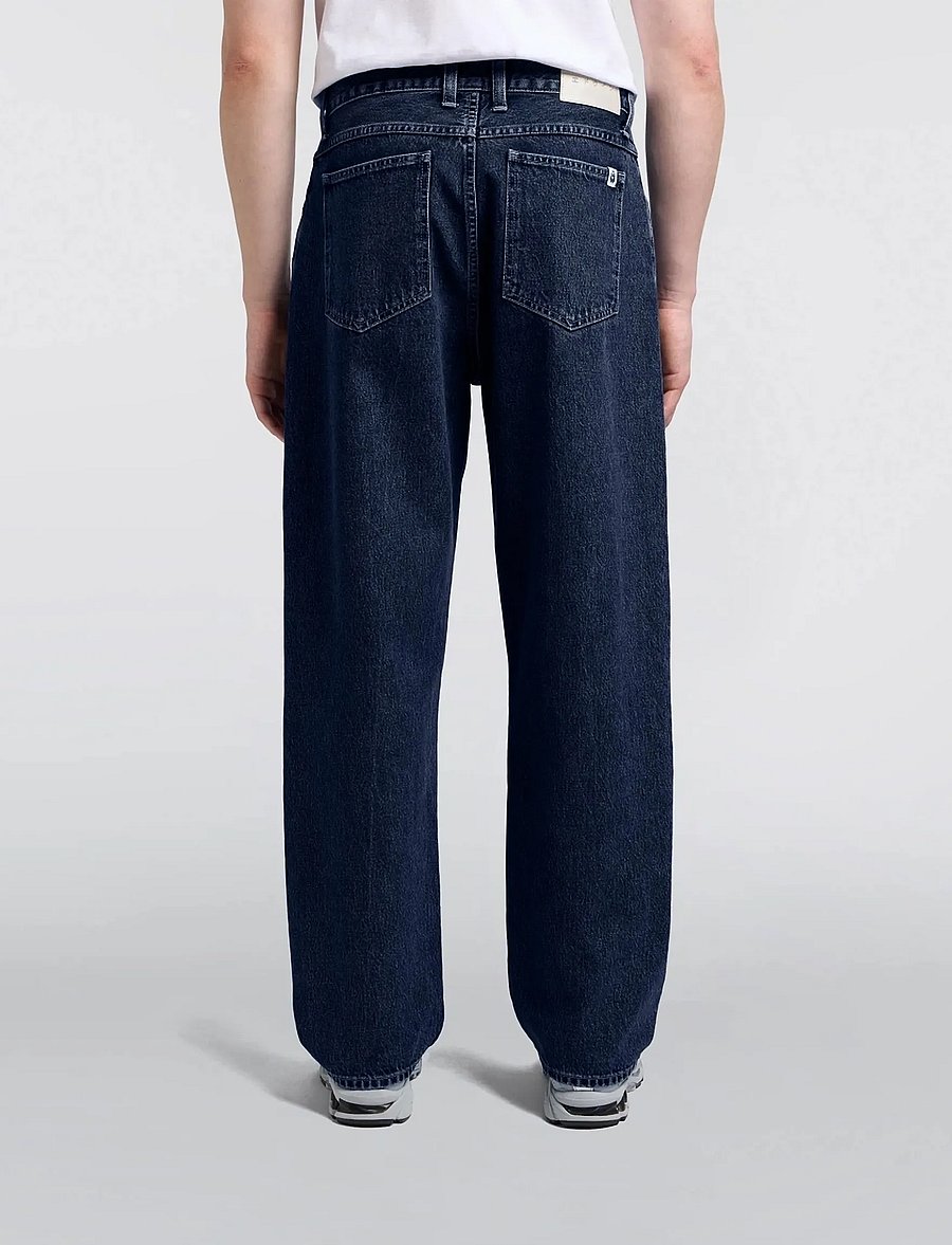 Edwin - Matrix Pant - Blue - Mid Marble Wash - loose jeans - blue - dark marble wash - 0