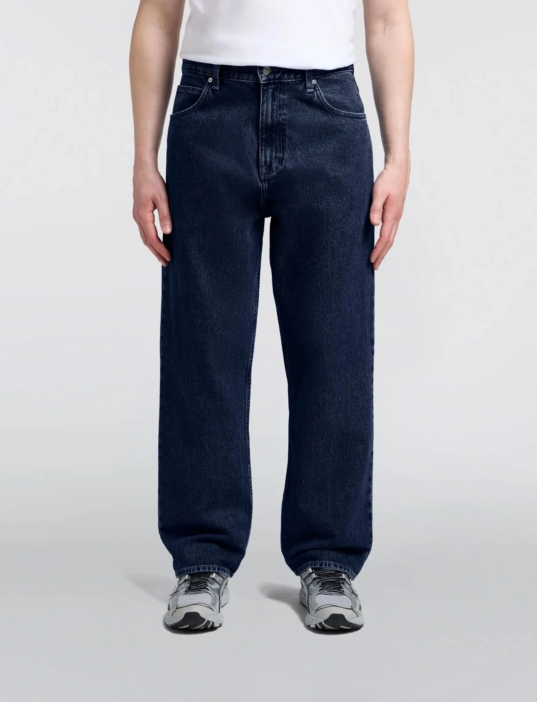 Edwin - Matrix Pant - Blue - Mid Marble Wash - loose jeans - blue - dark marble wash - 4