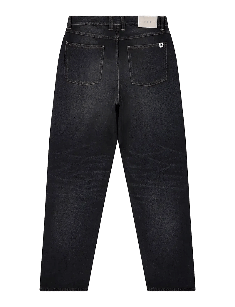 Edwin - TYRELL PANT - alt laienevad teksad - black - mezes wash - 2