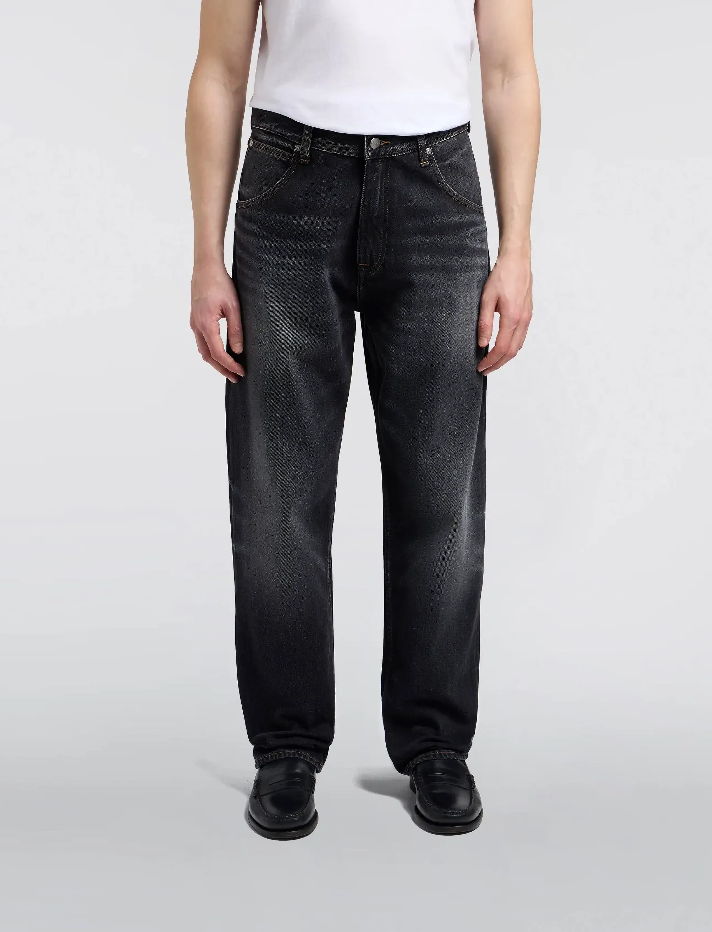 Edwin Tyrell Pant, 34 x 34, Black, Jeans > Afslappede, Herre