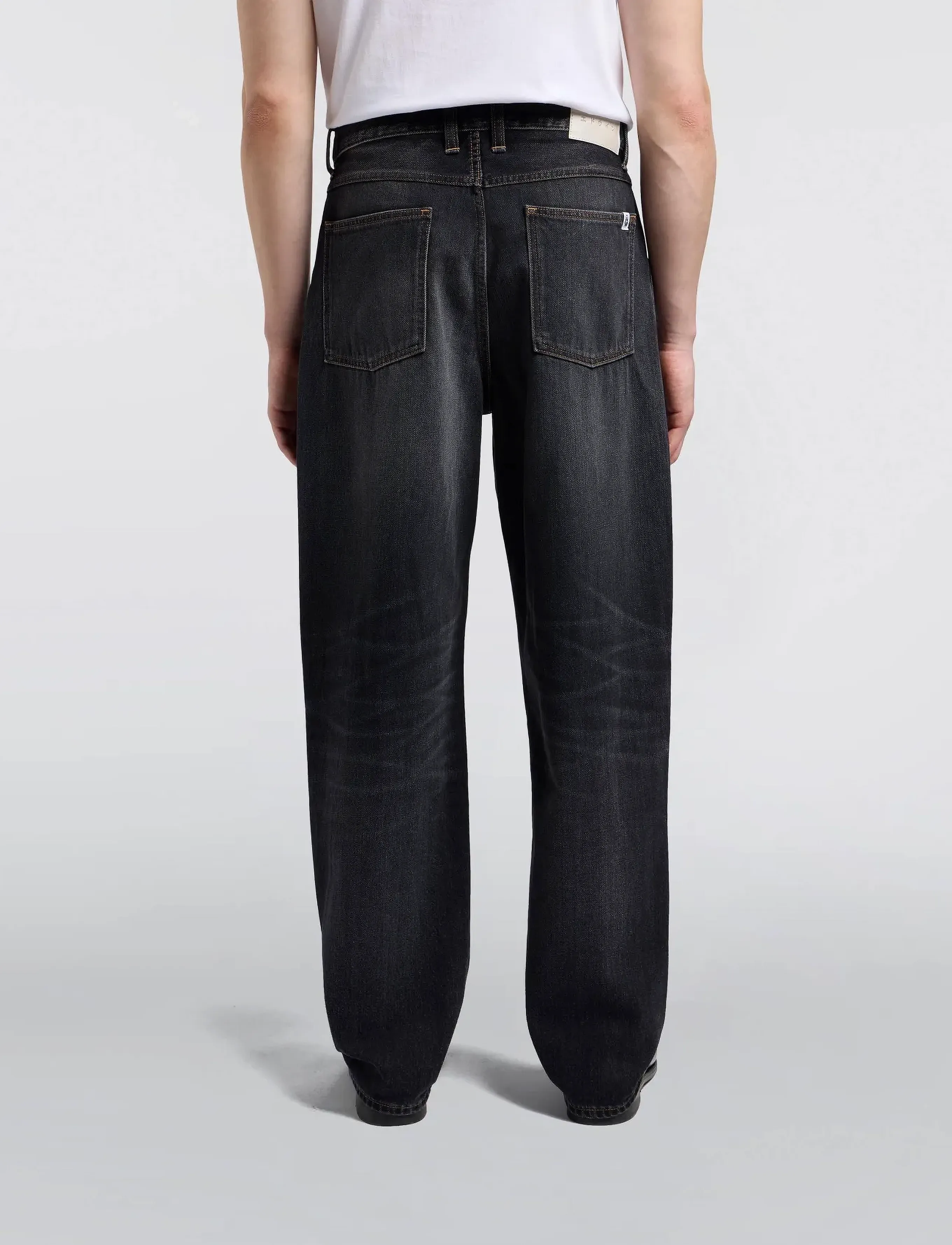 Edwin - TYRELL PANT - loose jeans - black - mezes wash - 3
