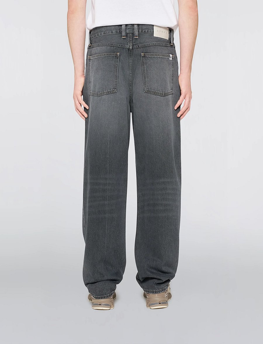 Edwin - Tyrell Pant - Black - Radium Wash - loose jeans - black - radium wash - 0