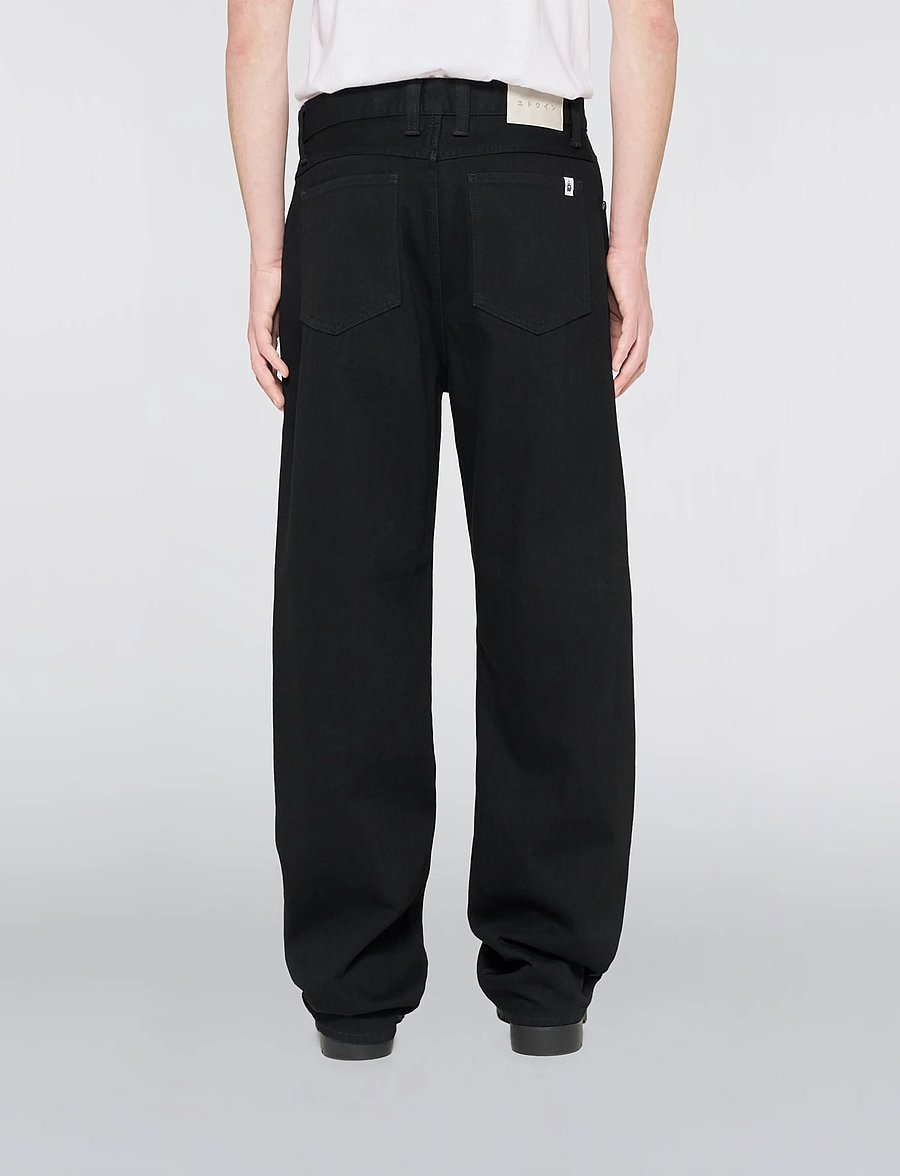 Edwin - Matrix Pant - Black - Rinsed - regular jeans - black - rinsed - 0