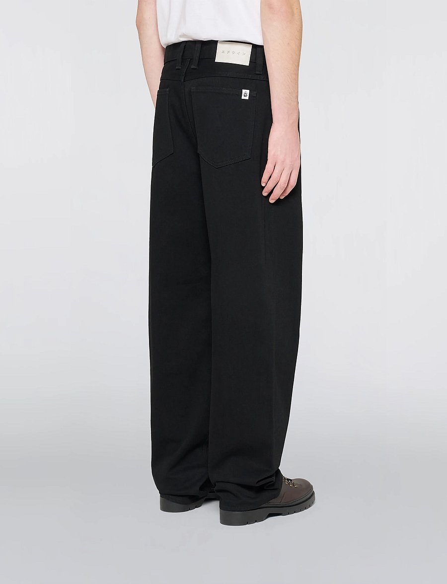 Edwin - Matrix Pant - Black - Rinsed - regular jeans - black - rinsed - 5