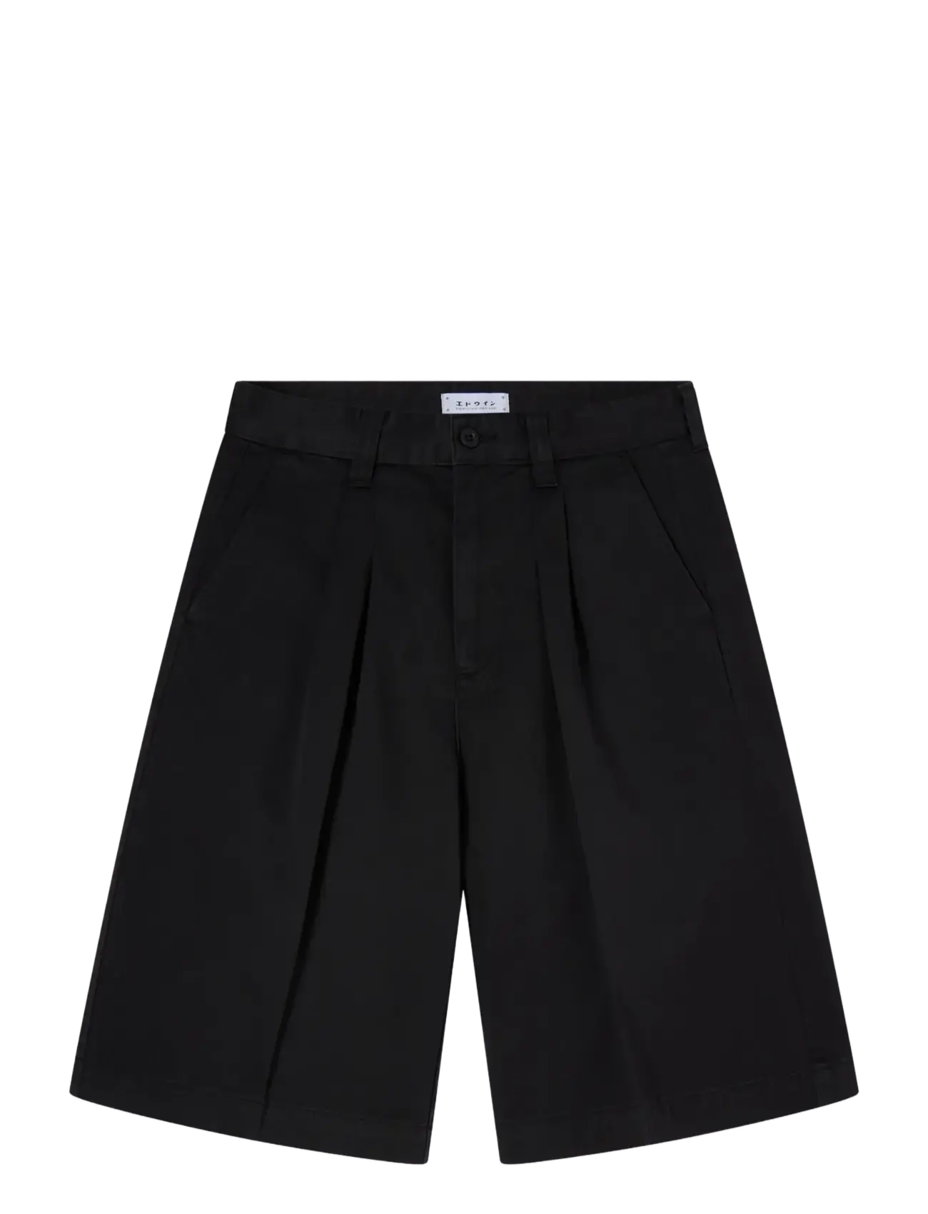 Edwin Adams Short-Black - Shorts - BLACK / black