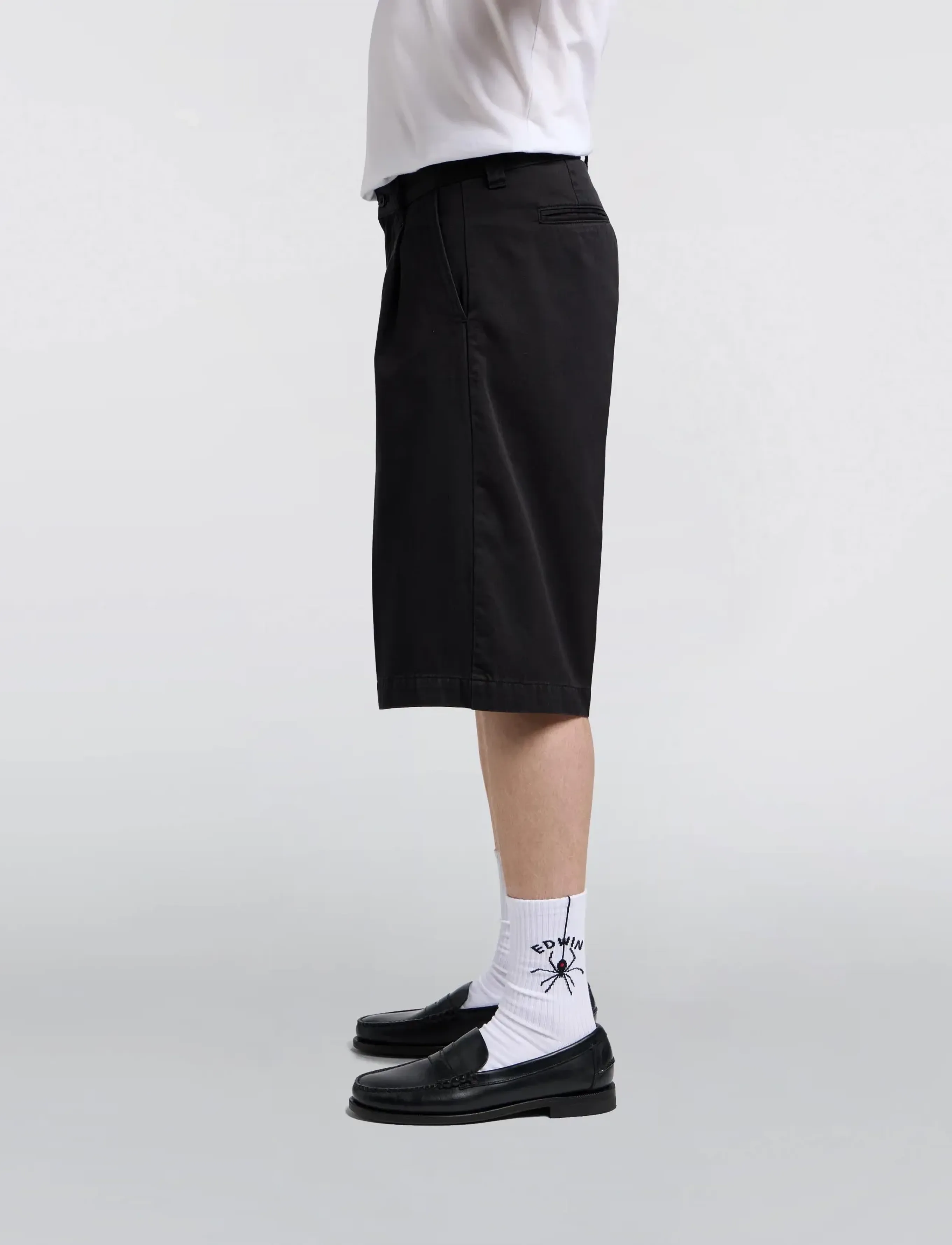 Edwin - Adams Short-Black - chinos shorts - black - 3