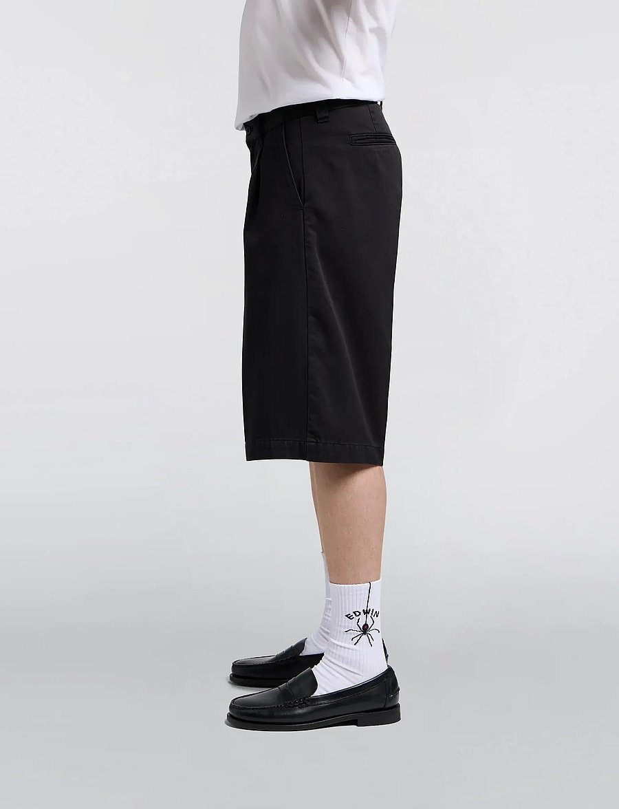 Edwin - Adams Short-Black - chinos shorts - black - 3