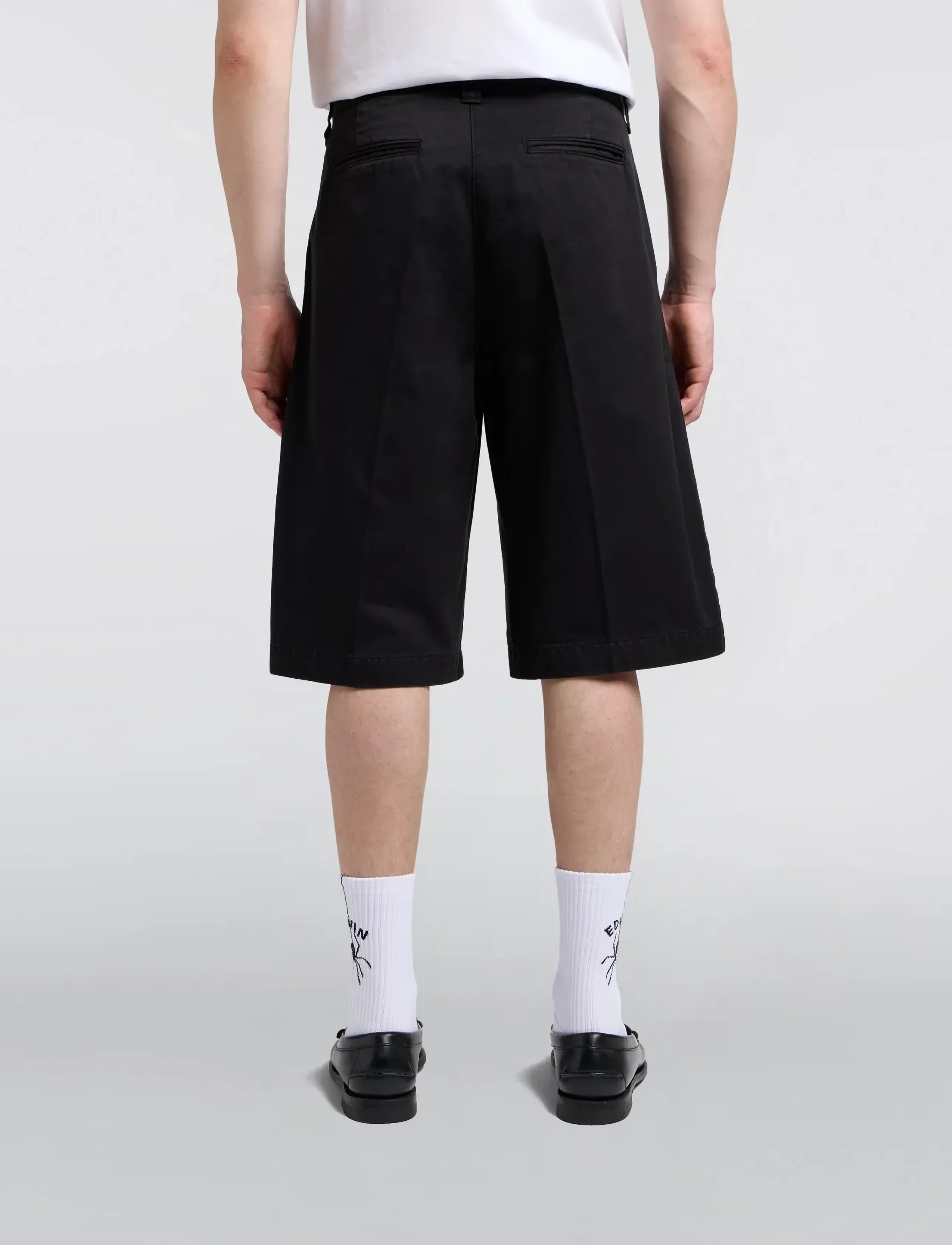 Edwin - Adams Short-Black - chinos shorts - black - 4